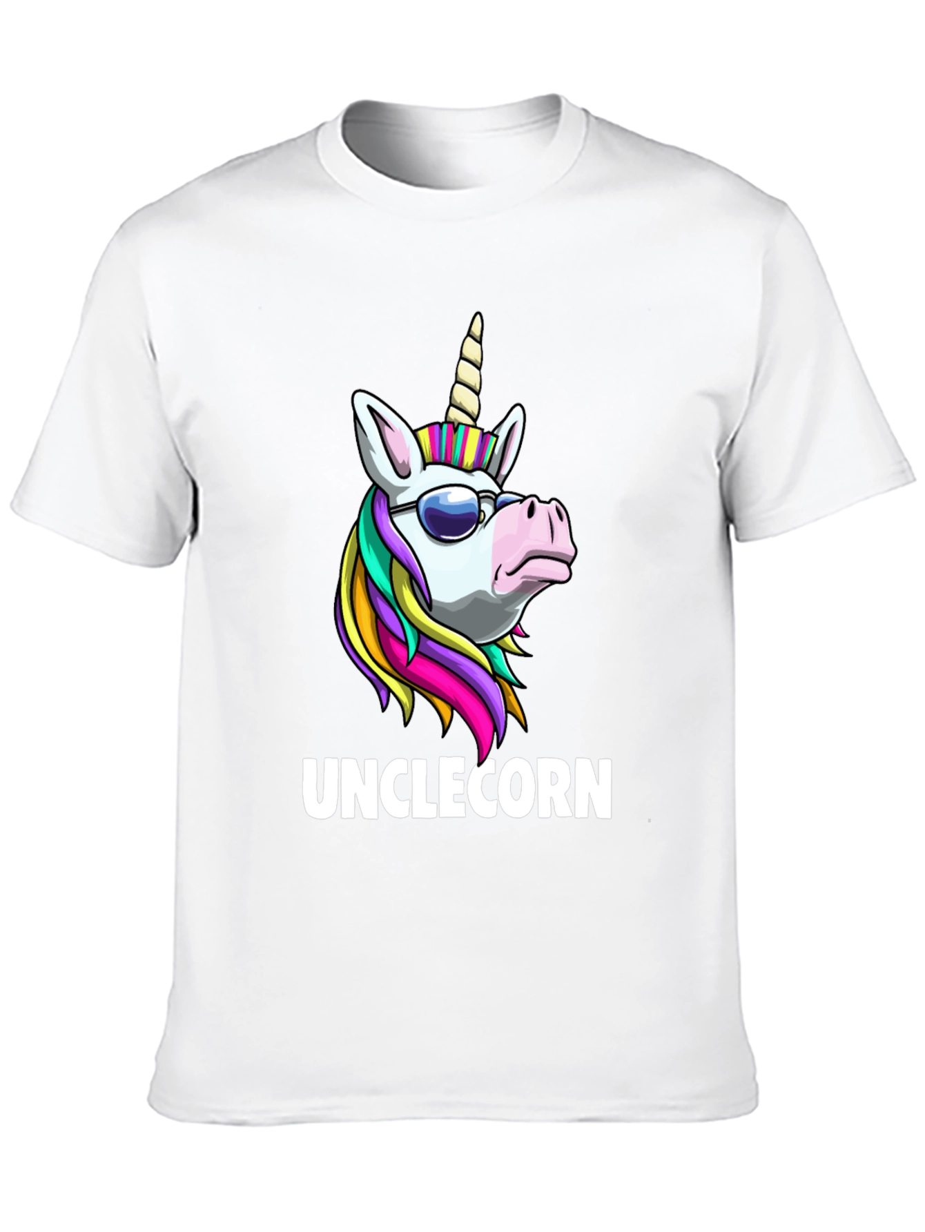 Black Unclecorn T-Shirt - Funny Unicorn Design view 10