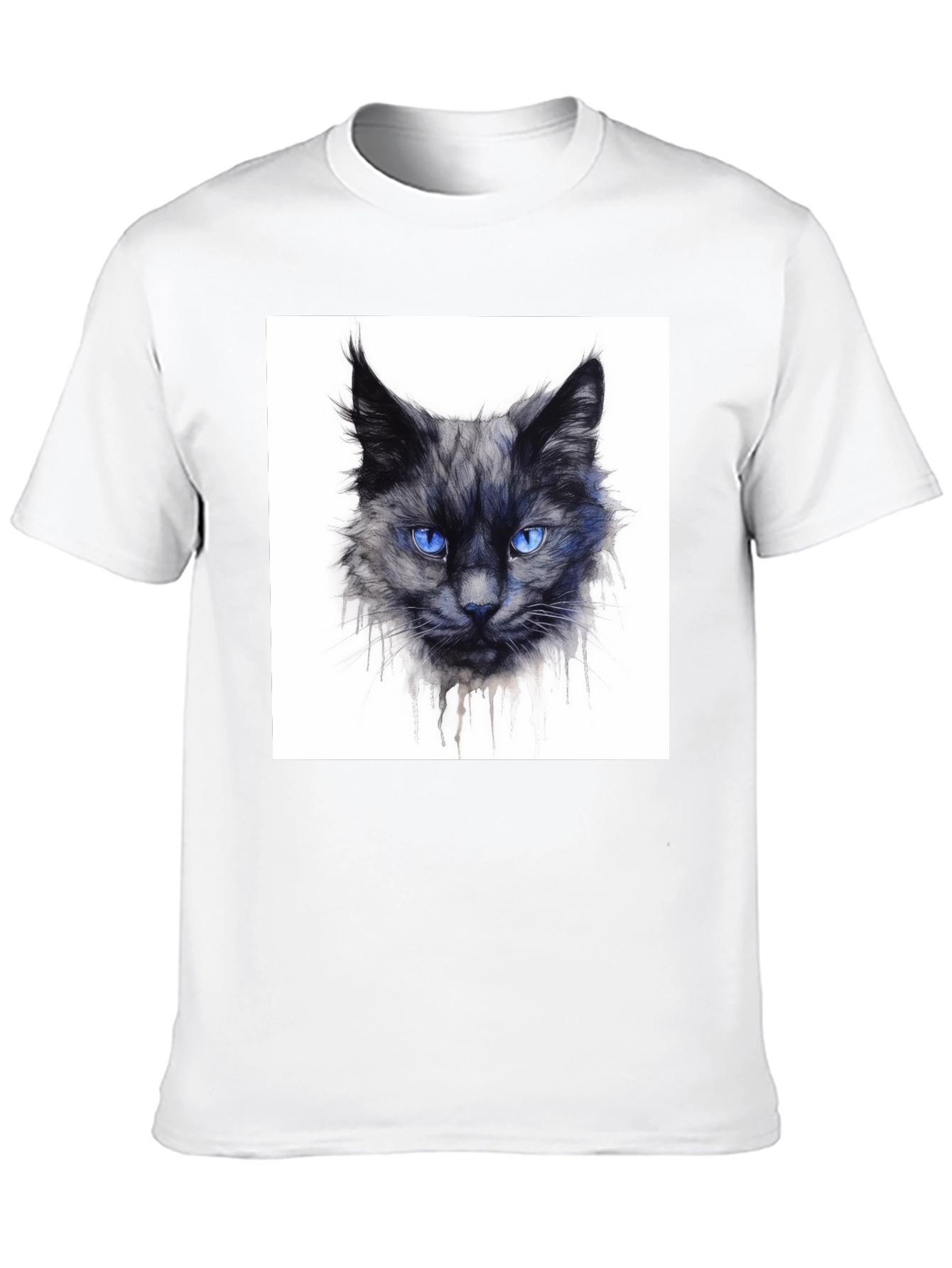 Black Black Cat Graphic Tee - Men's Crew Neck view 10