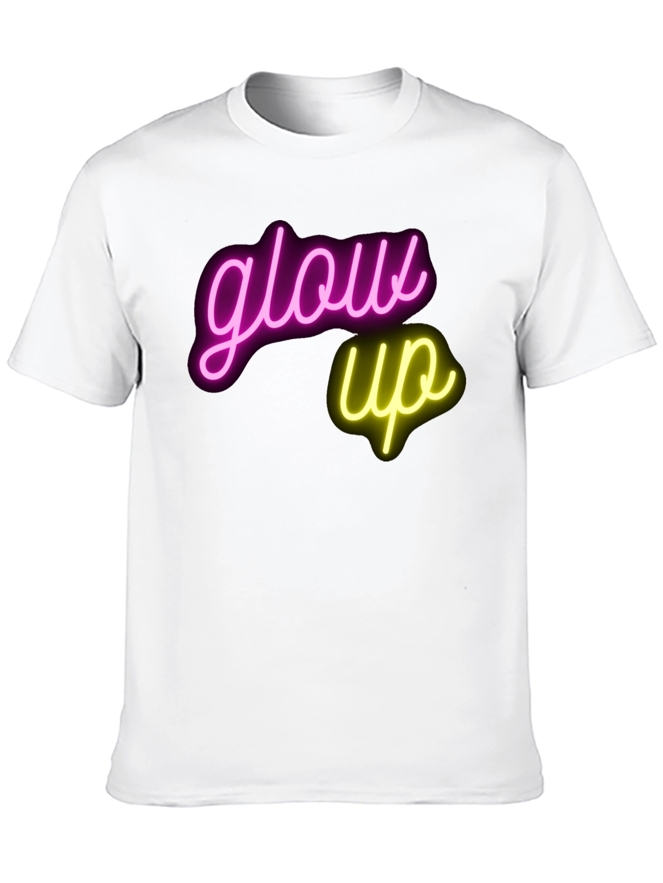 Black Glow Up Graphic T-Shirt - Neon Design view 10