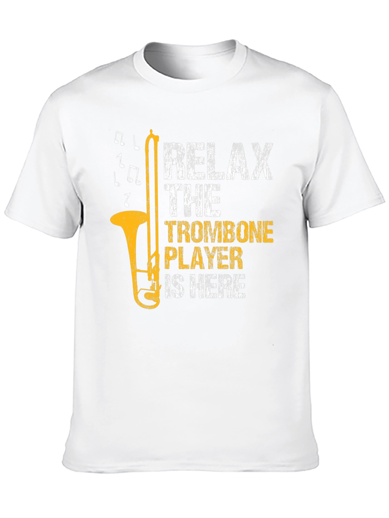 Black Relax Trombone Player T-Shirt view 10