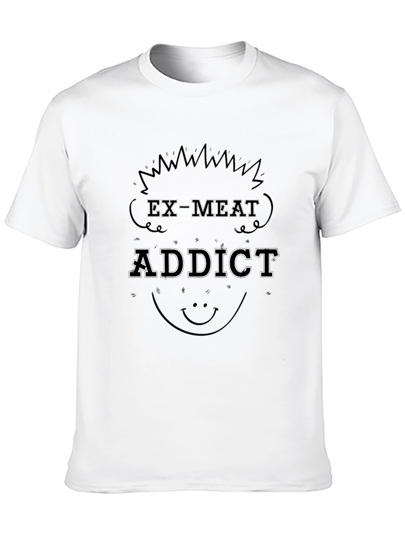 Black Ex-Meat Addict Graphic Tee - Black view 10