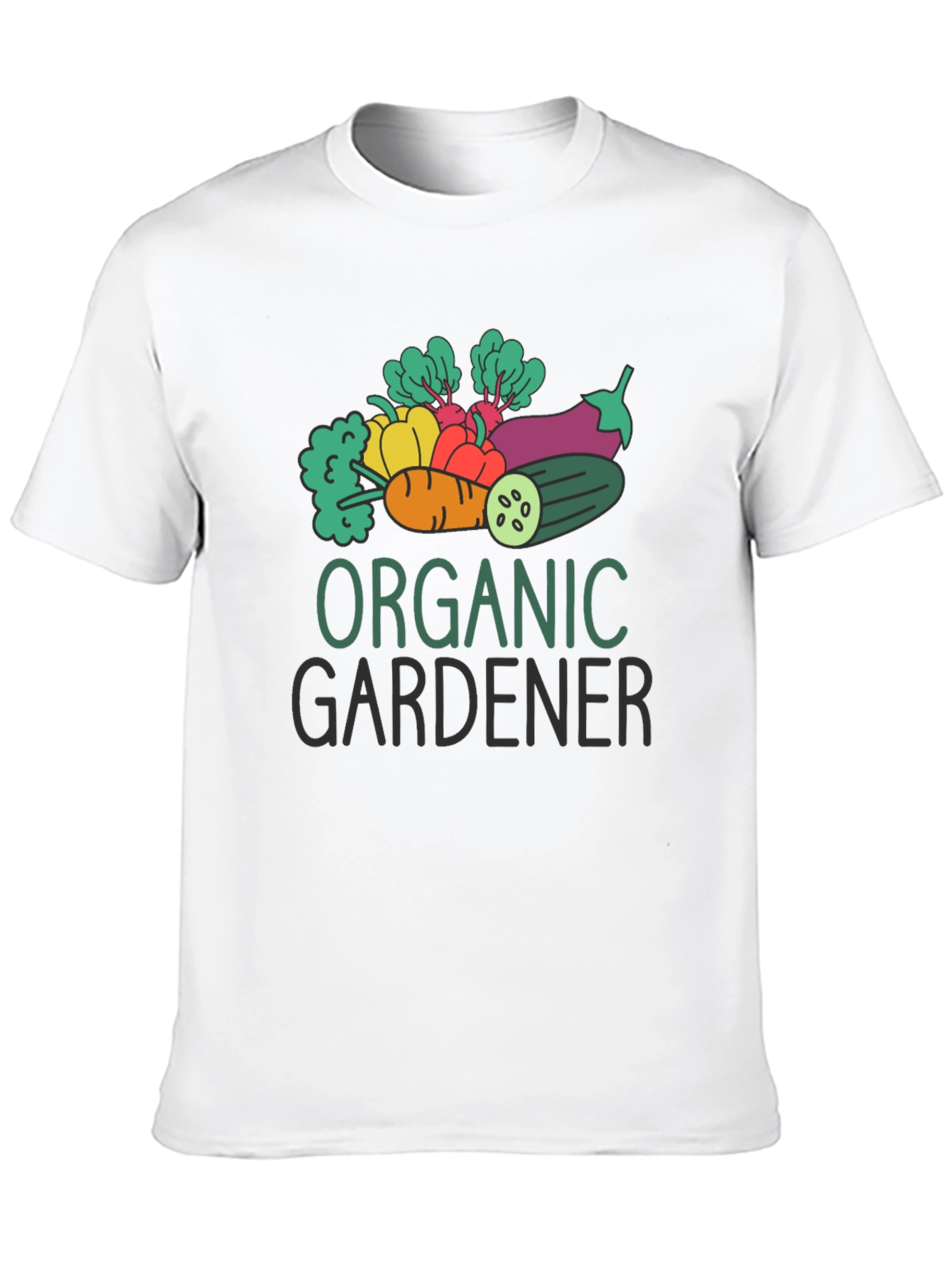 Black Organic Gardener Graphic Tee - Black Cotton T-Shirt view 10