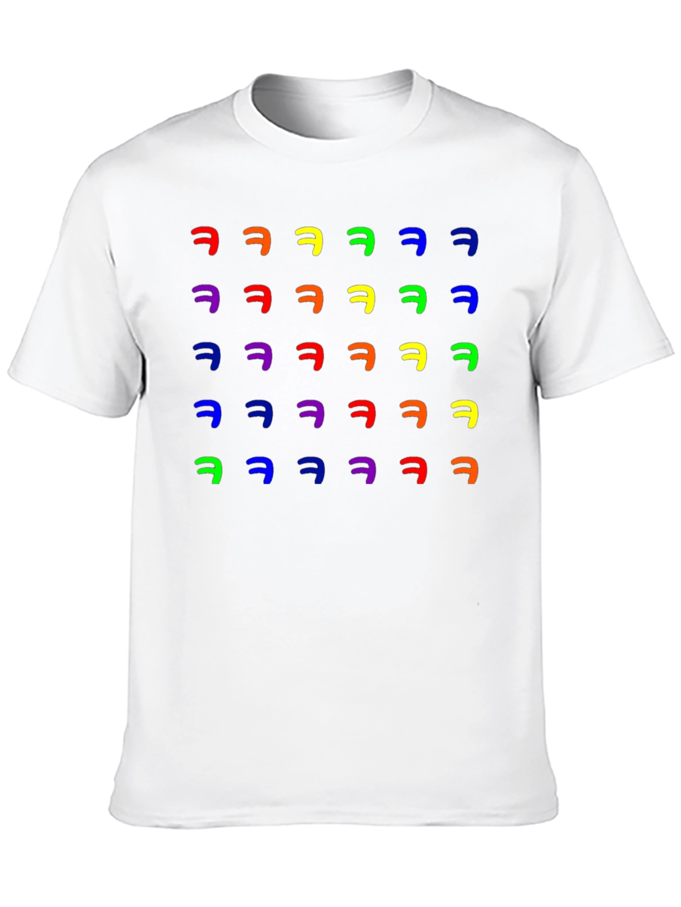 Black Rainbow HAHA T-Shirt - Funny Colorful Graphic Tee view 10