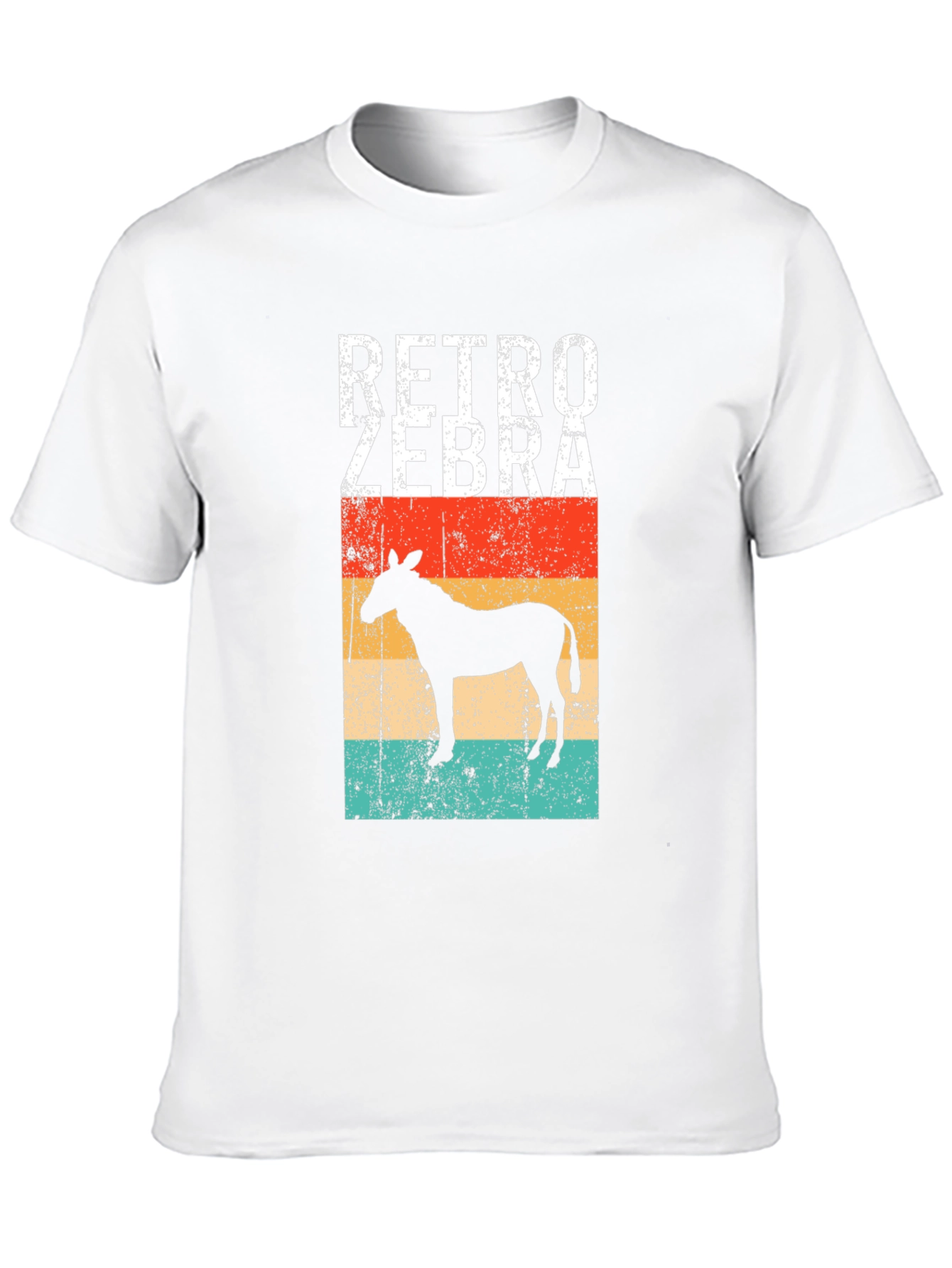 Black Retro Zebra Graphic Tee - Vintage Style view 10