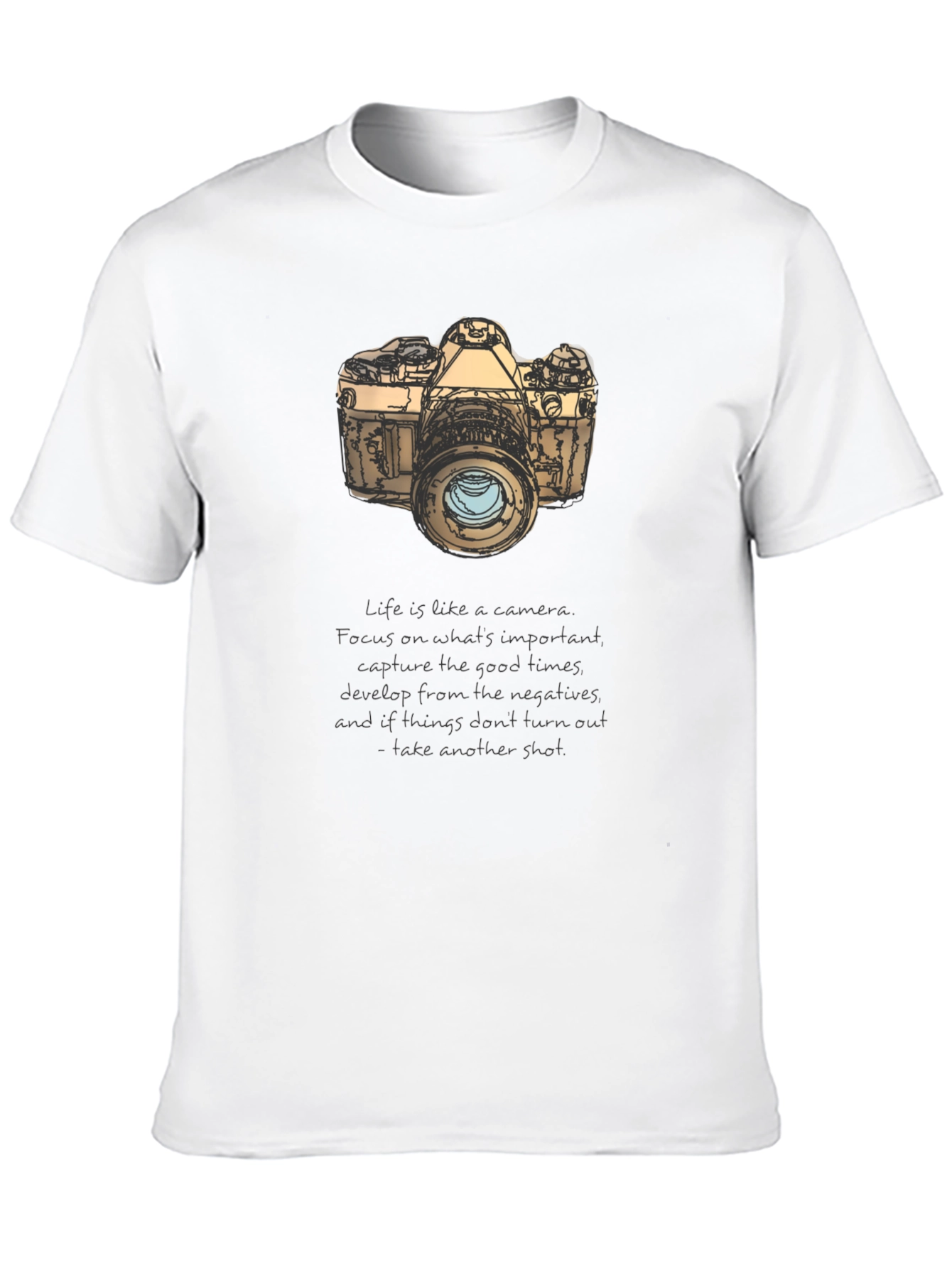 Black Camera Graphic T-Shirt - Focus on the Good Times view 10