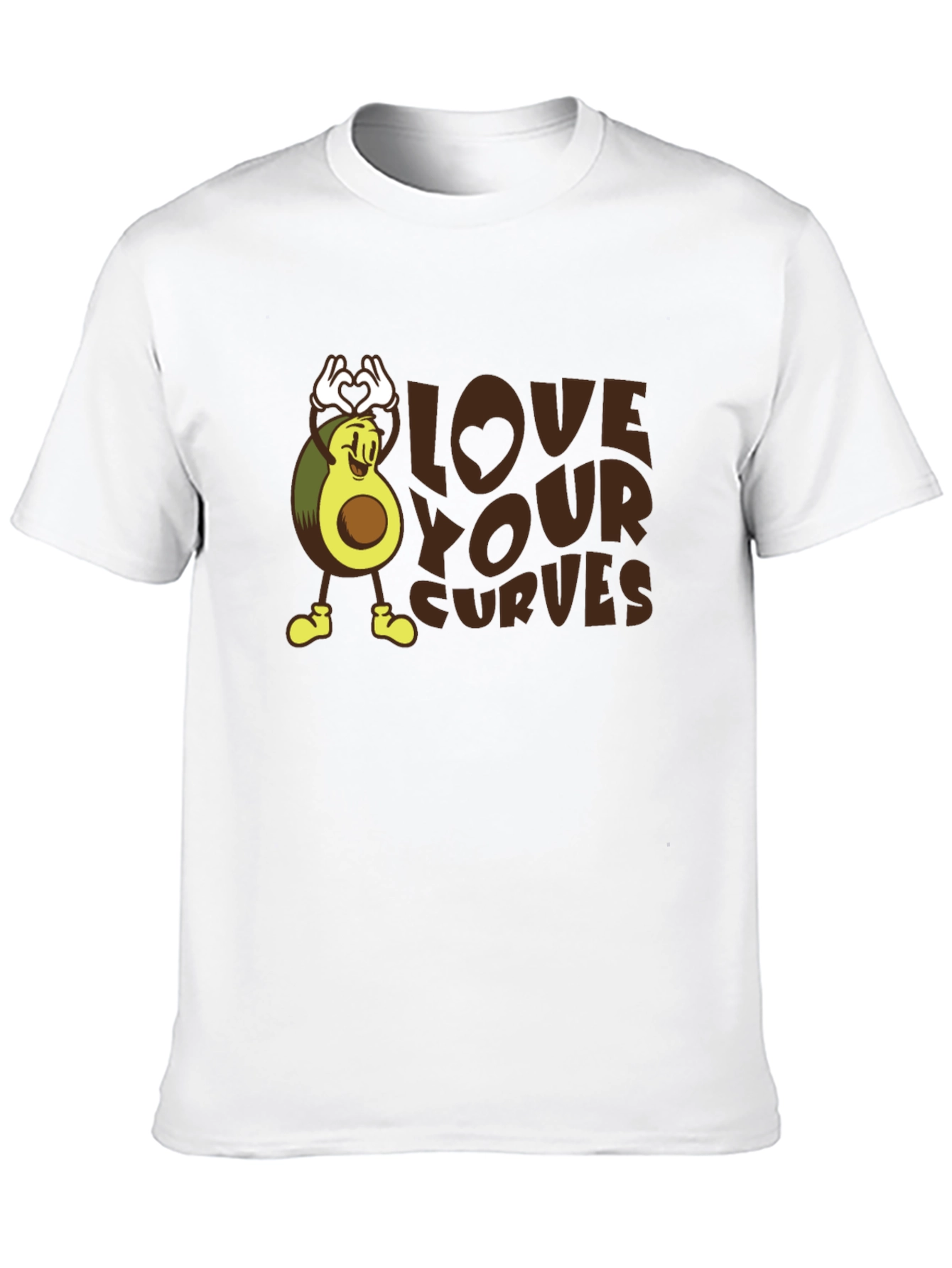 Black Love Your Curves Avocado Graphic Tee view 10