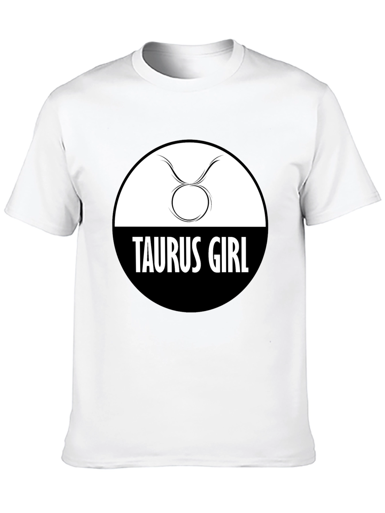 Black Taurus Girl Zodiac Sign Graphic Tee view 10
