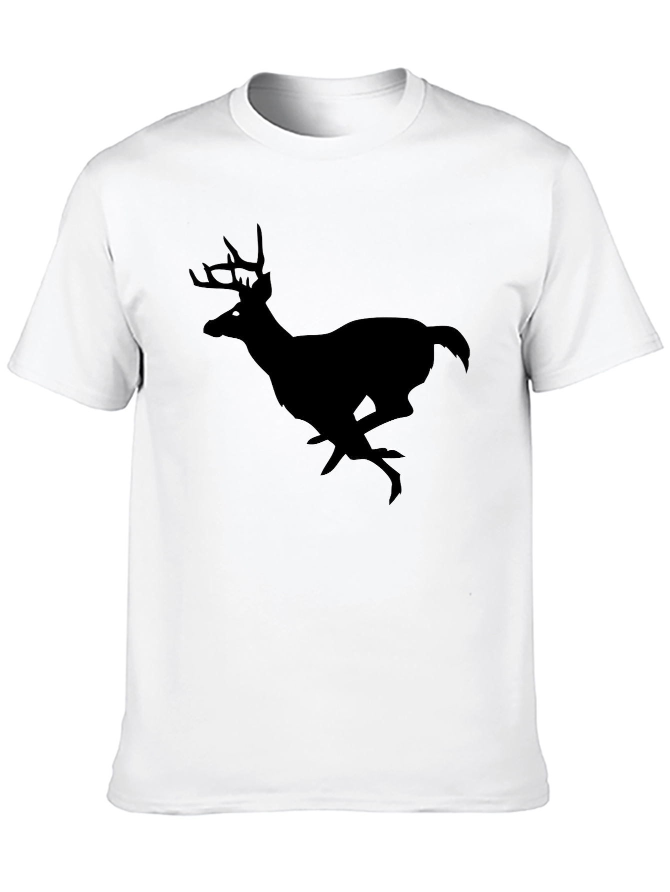 Black Black Deer Silhouette T-Shirt view 10