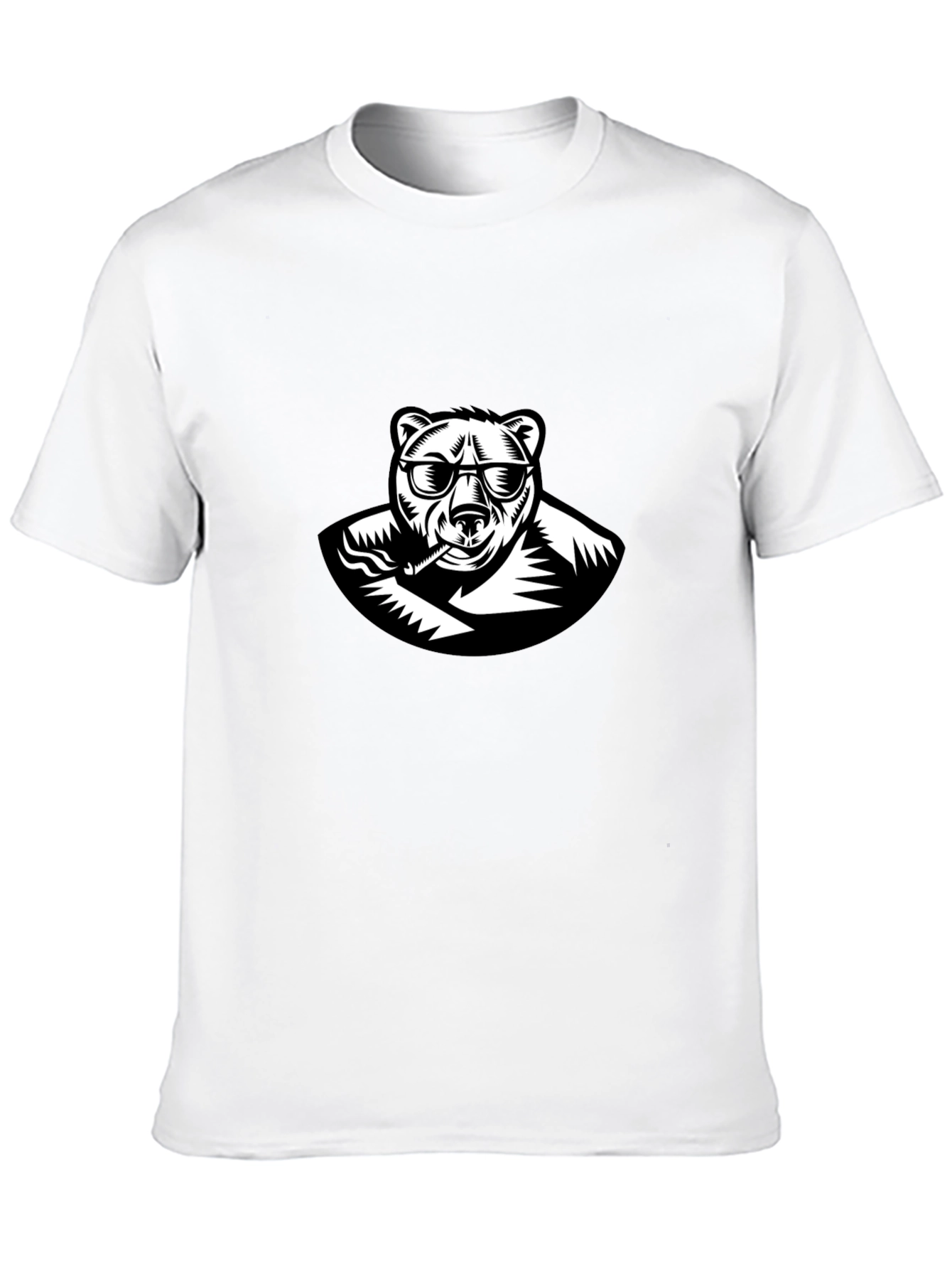 Black Cool Bear Graphic T-Shirt - Black view 10