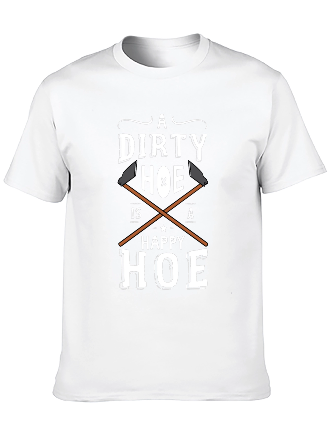 Black Dirty Hoe Happy Hoe Funny Adult Humor T-Shirt view 10