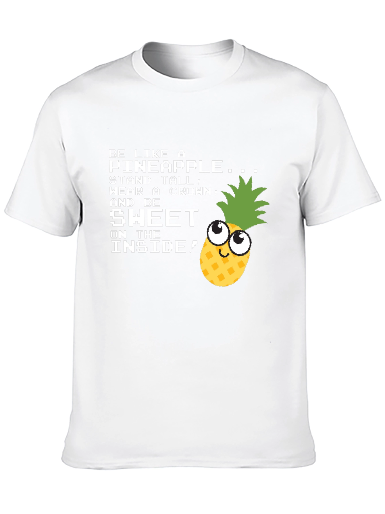 Black Be Like a Pineapple Funny Graphic T-Shirt view 10