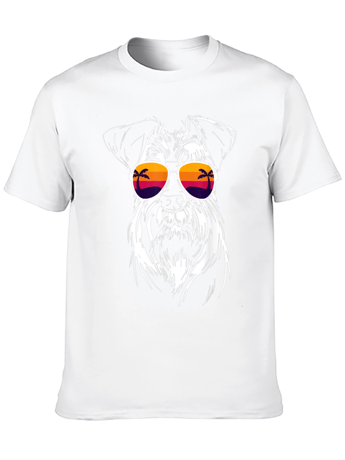 Black Cool Dog with Sunglasses Black T-Shirt view 10