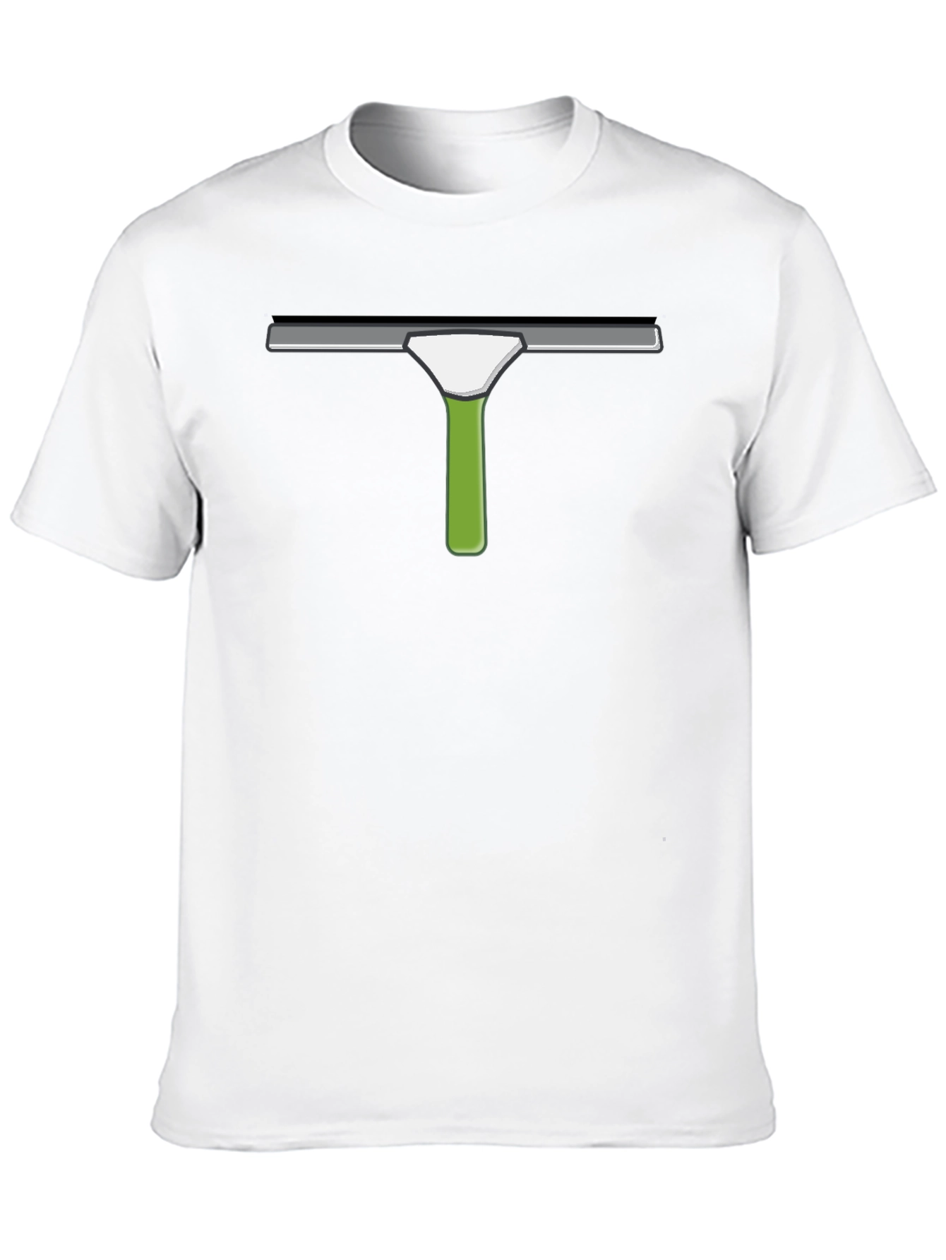 Black Wiper Graphic Tee - Funny Cleaning Crew T-Shirt view 10