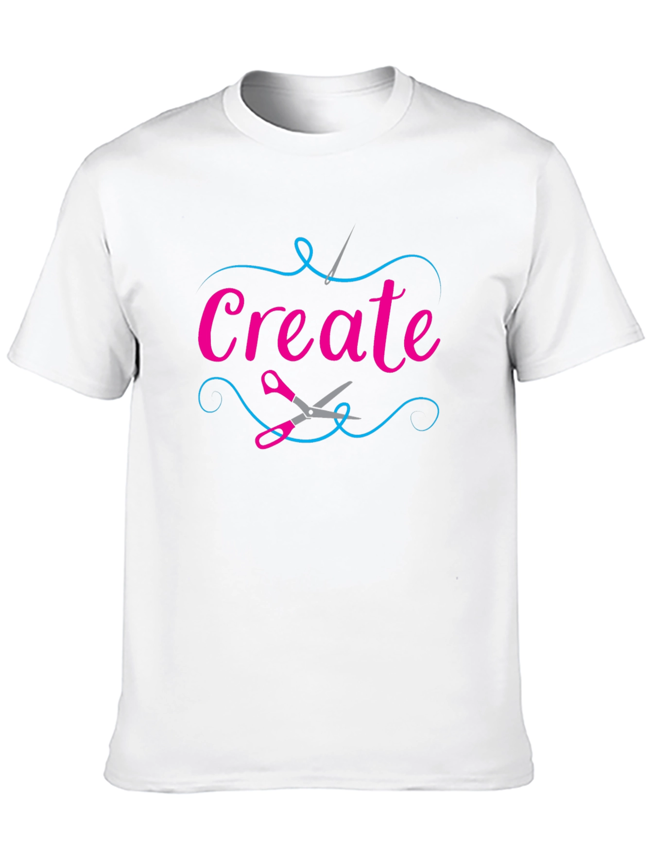 Black Create T-Shirt - Sewing Crafting Hobby Tee view 10