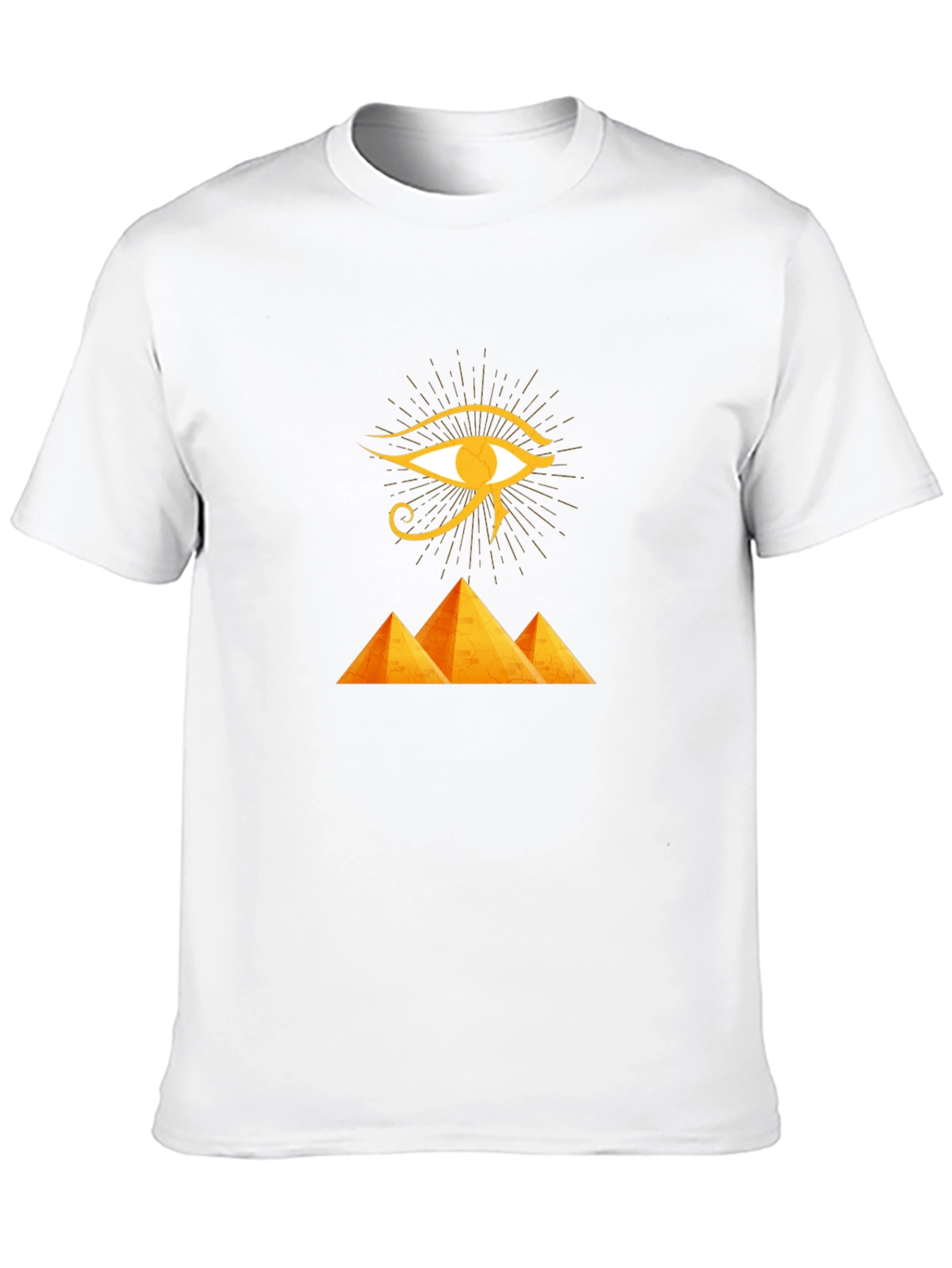 Black Eye of Ra Pyramid Black T-Shirt view 10