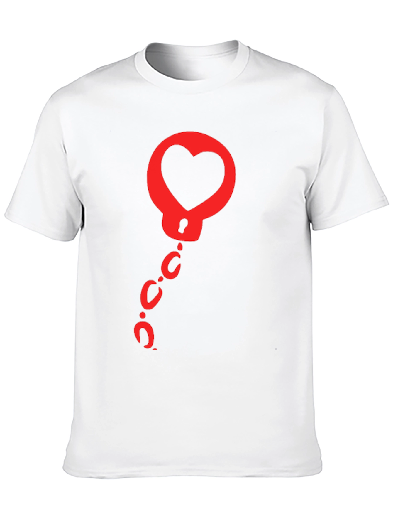 Black Heart Handcuffs Graphic Tee - Black view 10