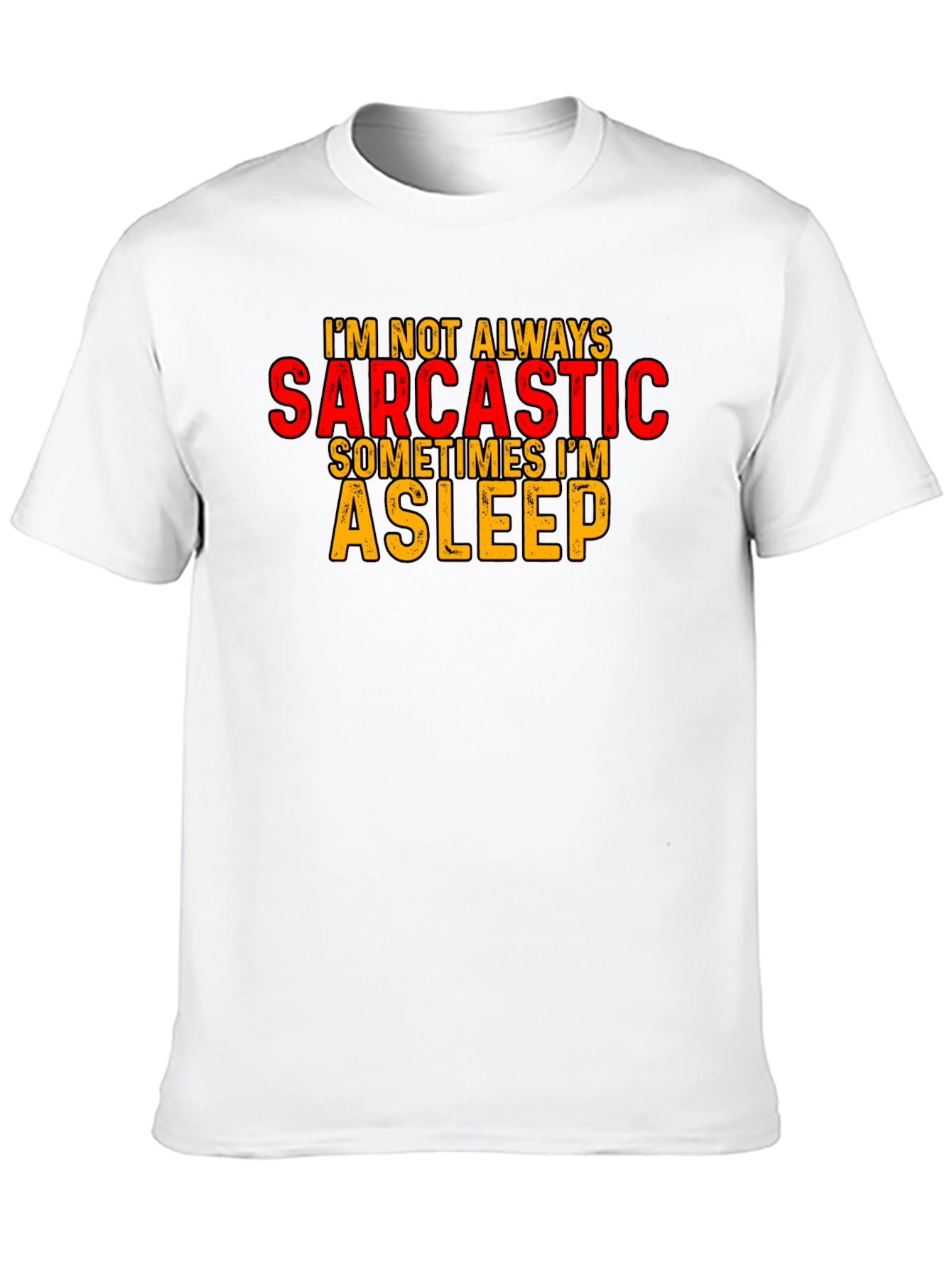Black Sarcastic/Asleep Graphic T-Shirt view 10