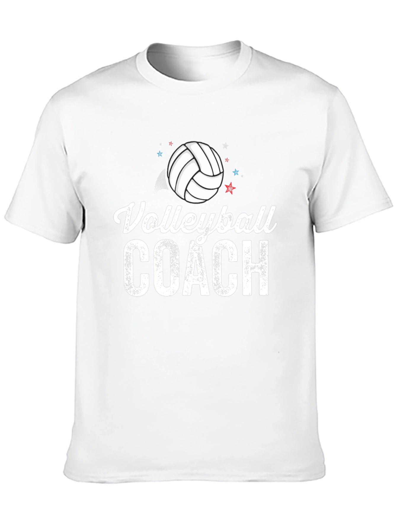 Black Volleyball Coach Graphic T-Shirt view 10