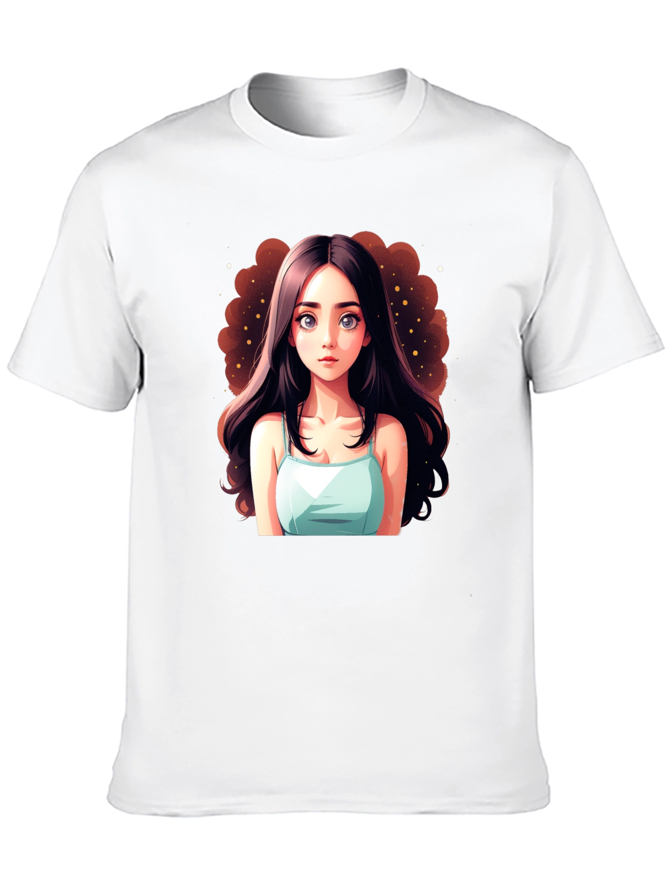 Black Anime Girl Graphic Black T-Shirt view 10