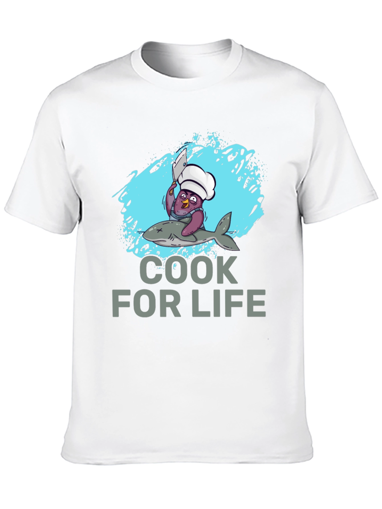Black Cook For Life Graphic T-Shirt view 10