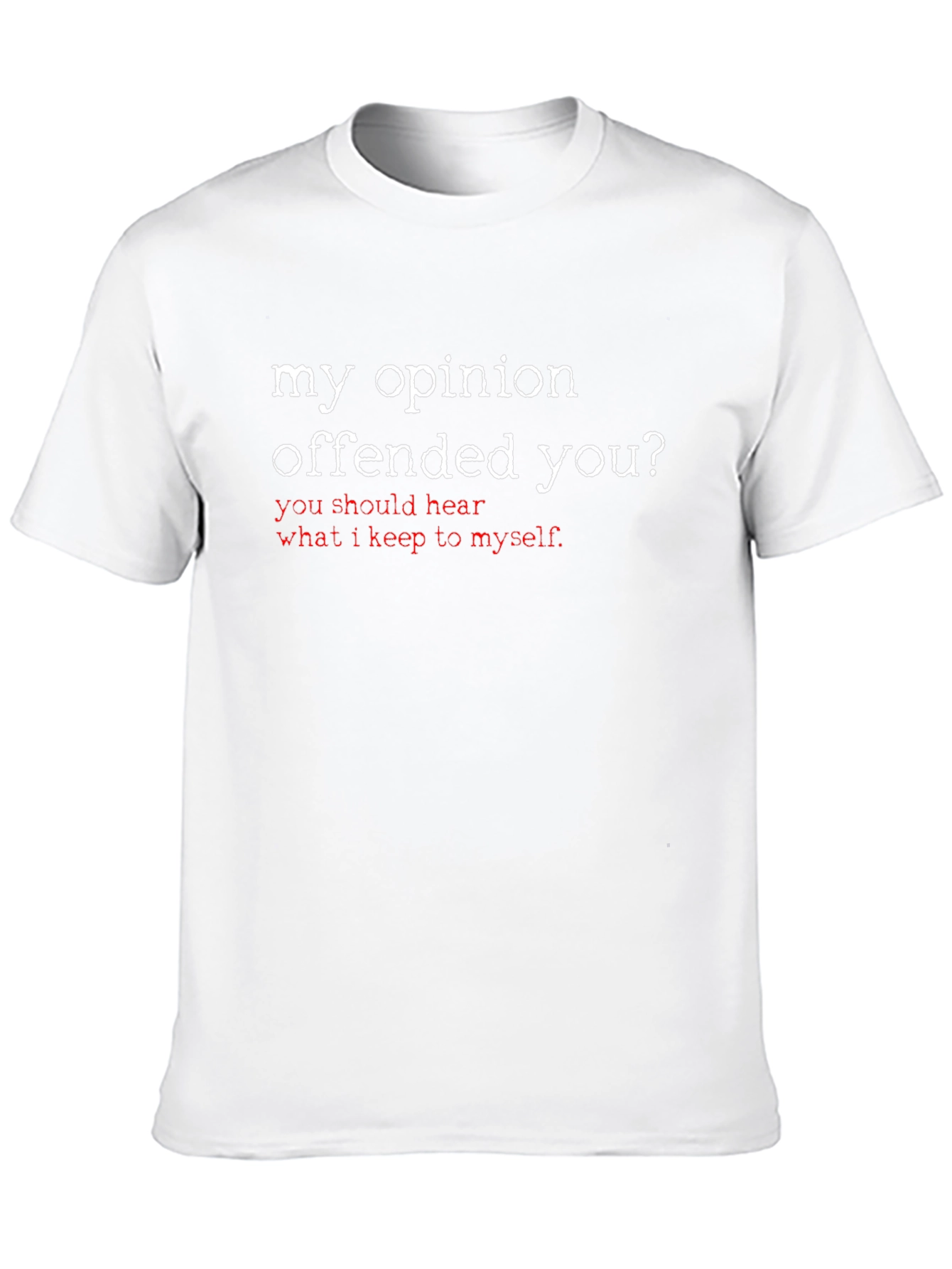 Black Offensive Opinion T-Shirt - Sarcastic Humor Tee view 10