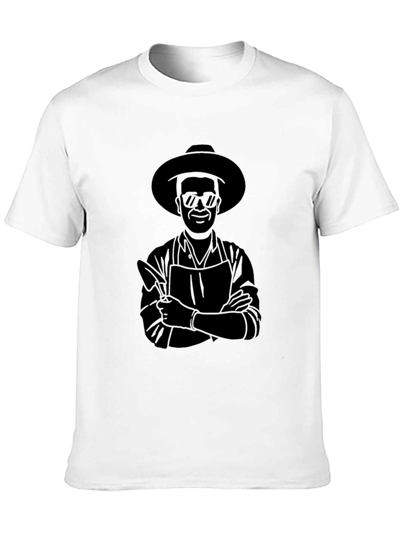 Black Chef Graphic Black T-Shirt view 10