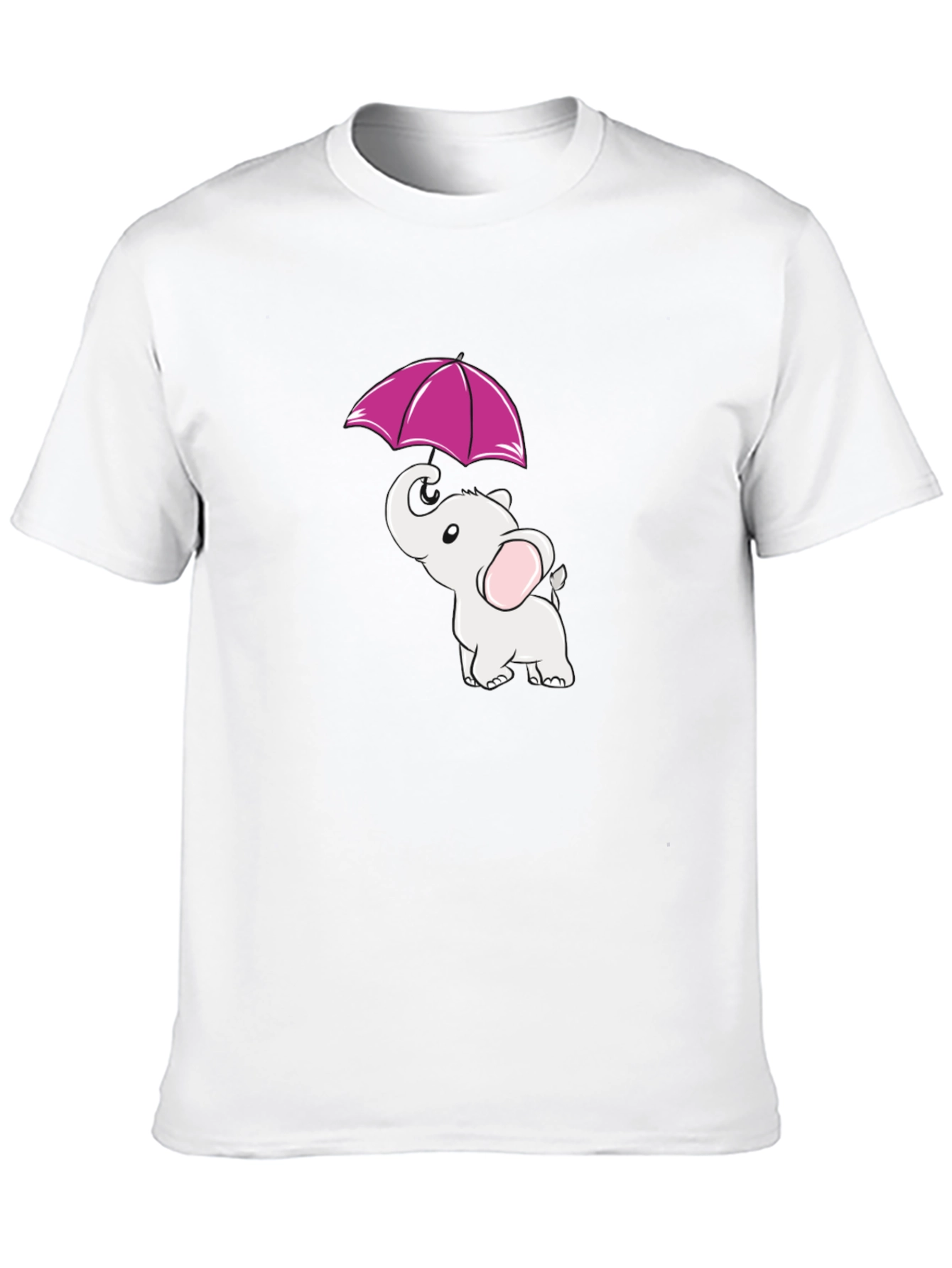 Black Elephant Umbrella Graphic Tee - Black view 10