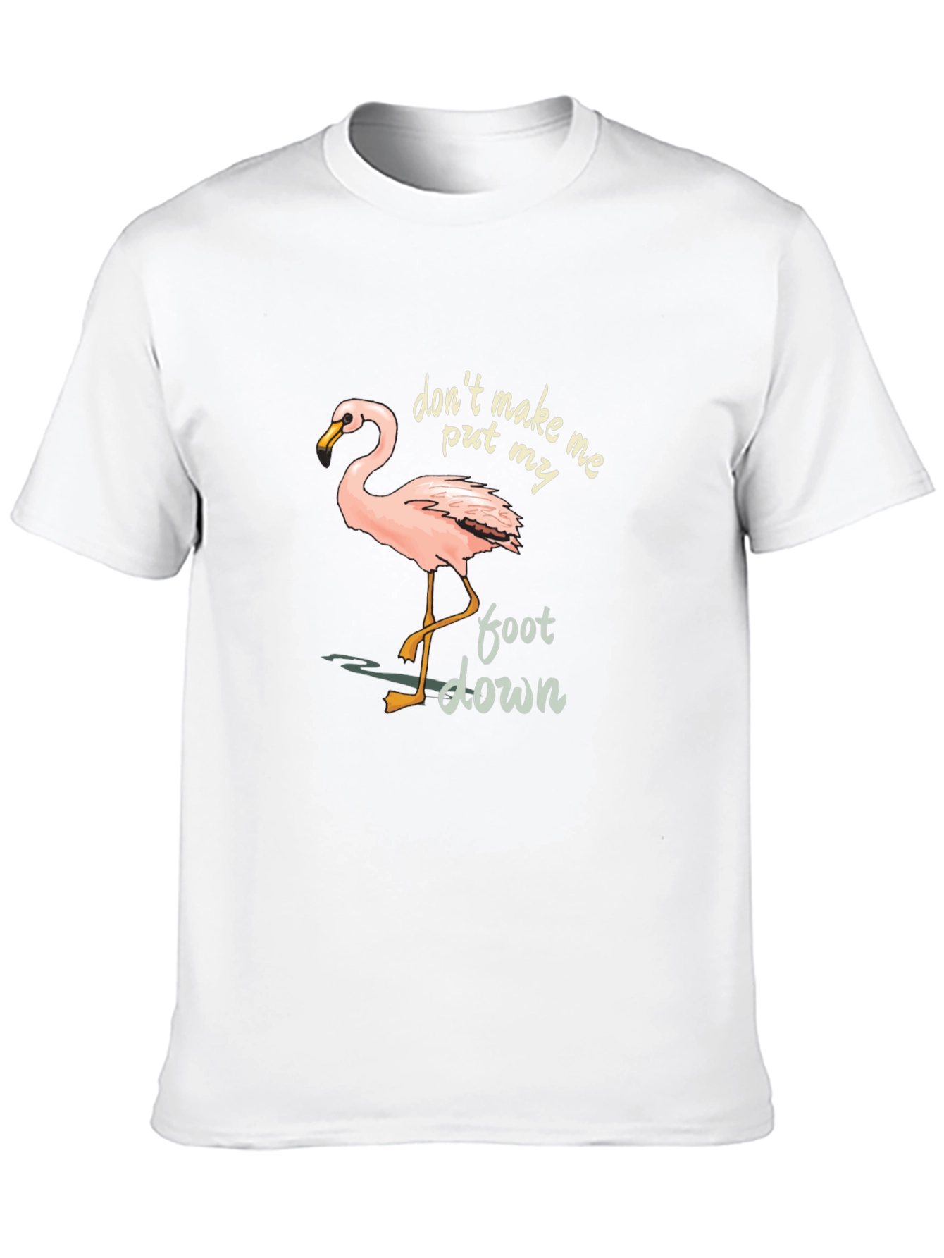 Black Flamingo Graphic Tee: Don't Make Me Put My Foot Down view 10