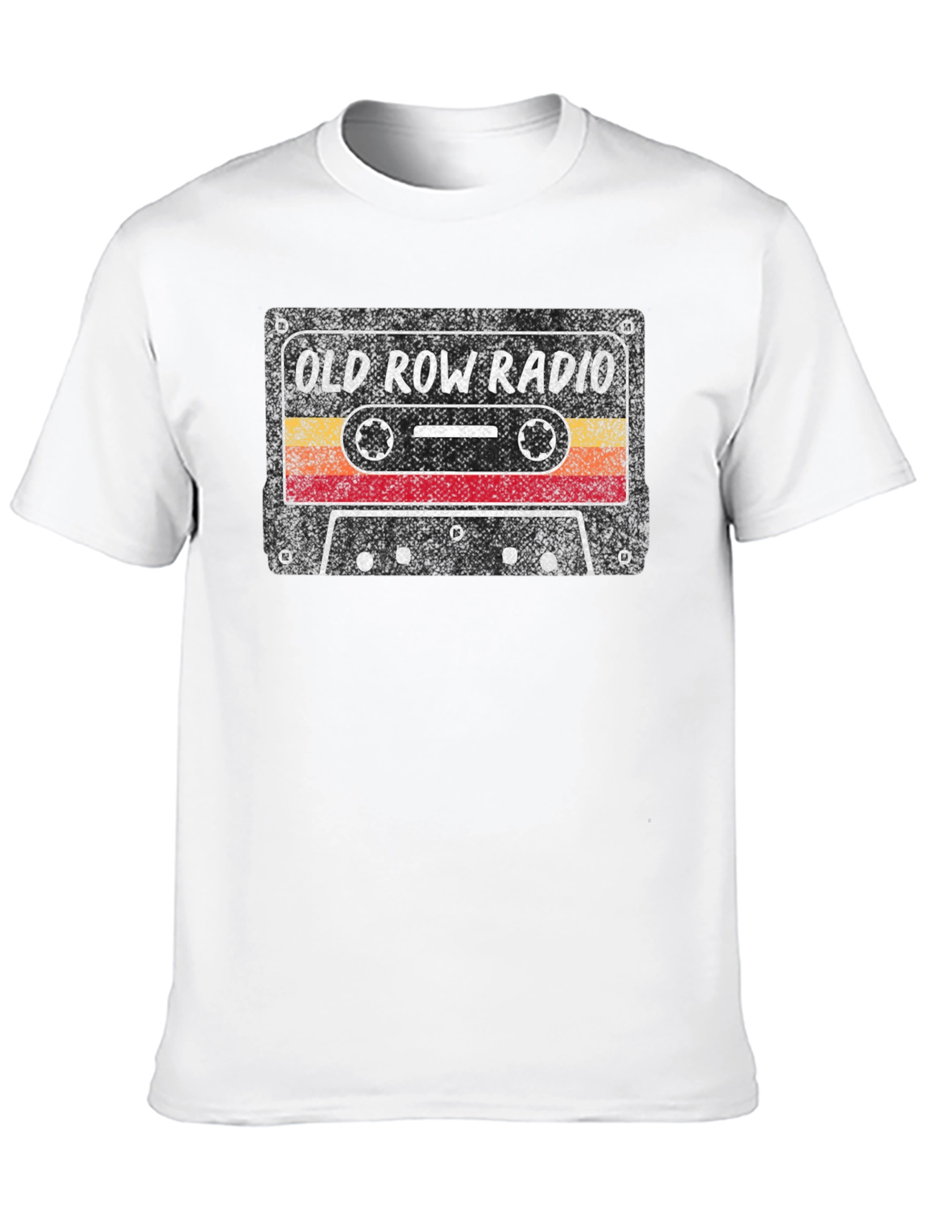 Black Retro Cassette Tape T-Shirt - Old Row Radio Tee view 10
