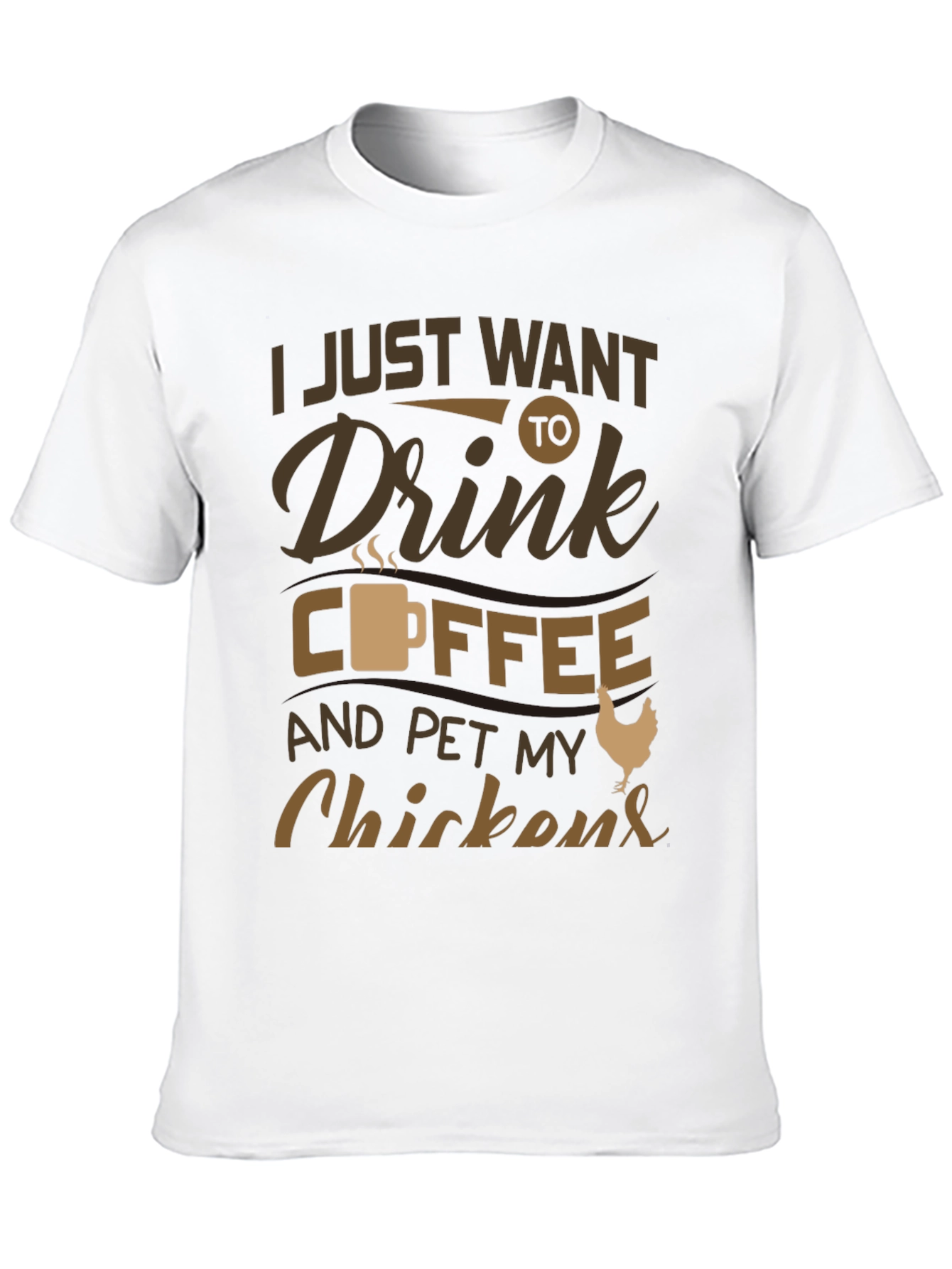 Black Coffee & Chickens Graphic T-Shirt - Relaxed Fit view 10