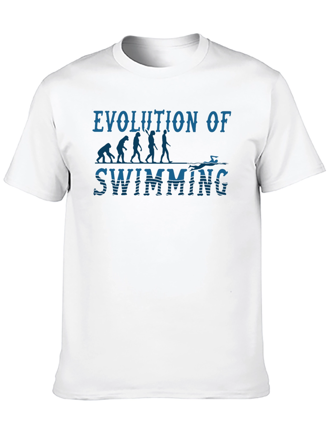 Black Evolution of Swimming Graphic T-Shirt view 10