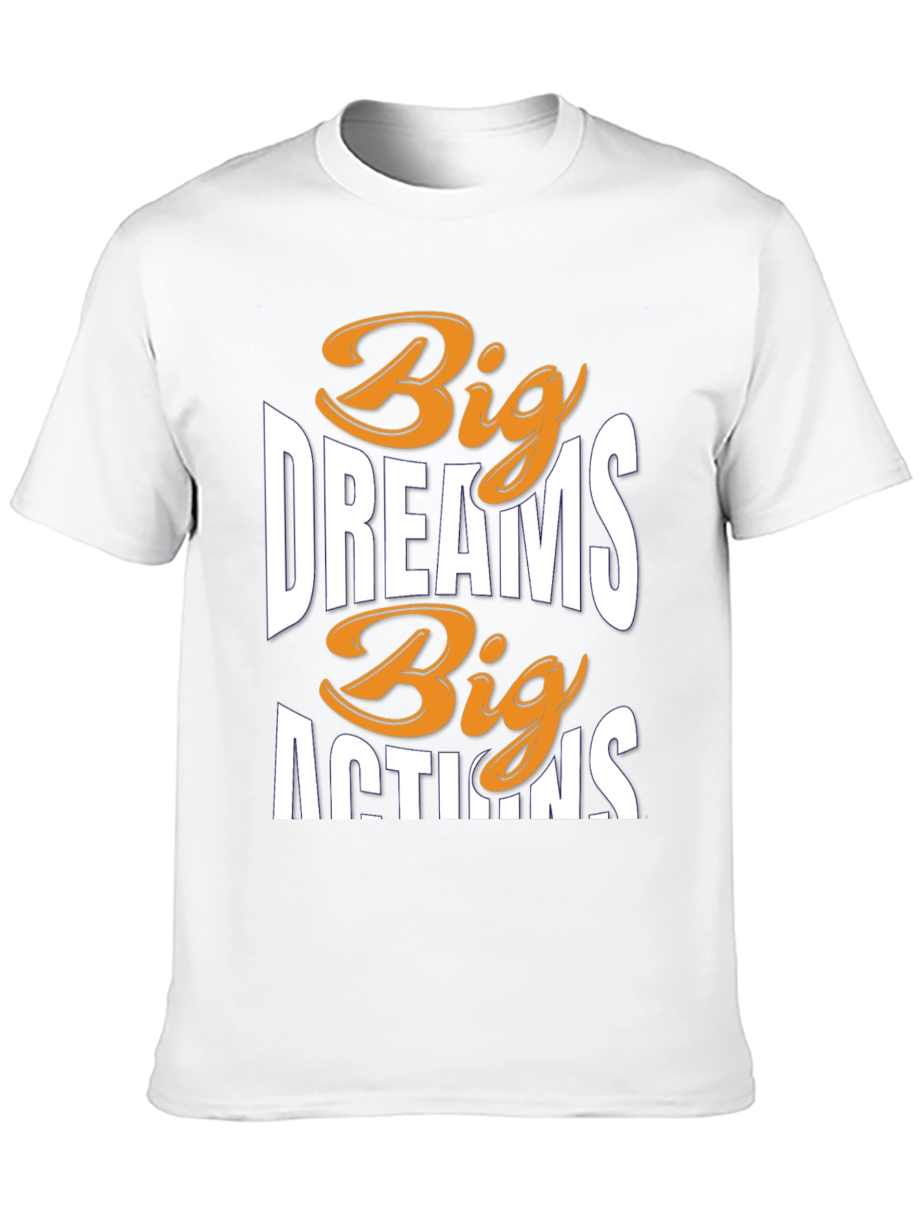 Black Big Dreams Big Actions Graphic Tee view 10