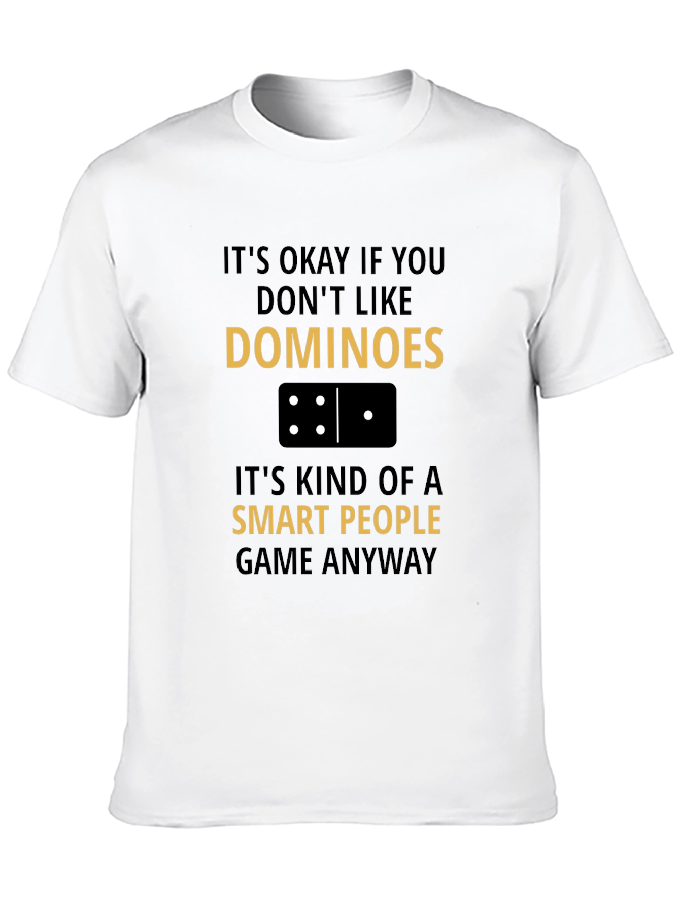 Black Dominoes Smart People T-Shirt view 10
