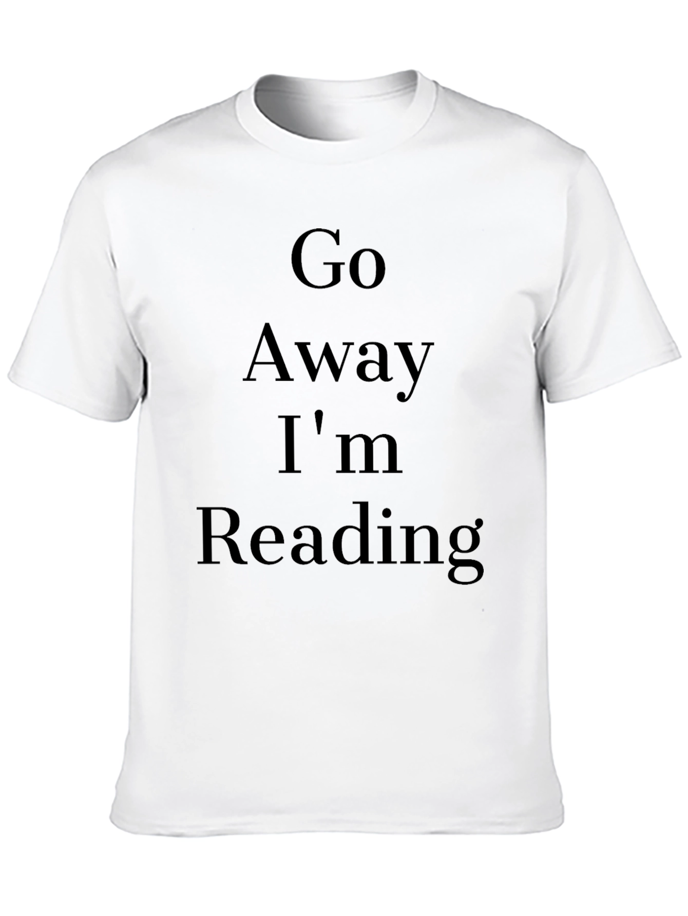Black Go Away I'm Reading T-Shirt view 10