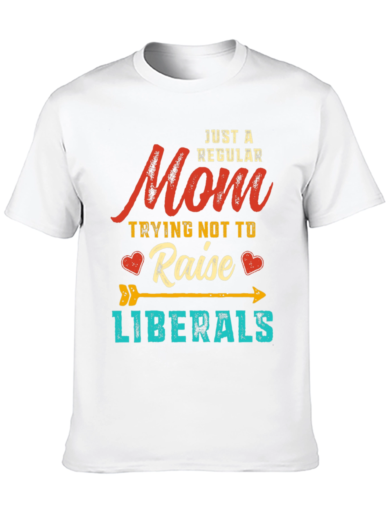 Black Mom Trying Not to Raise Liberals Graphic T-Shirt view 10