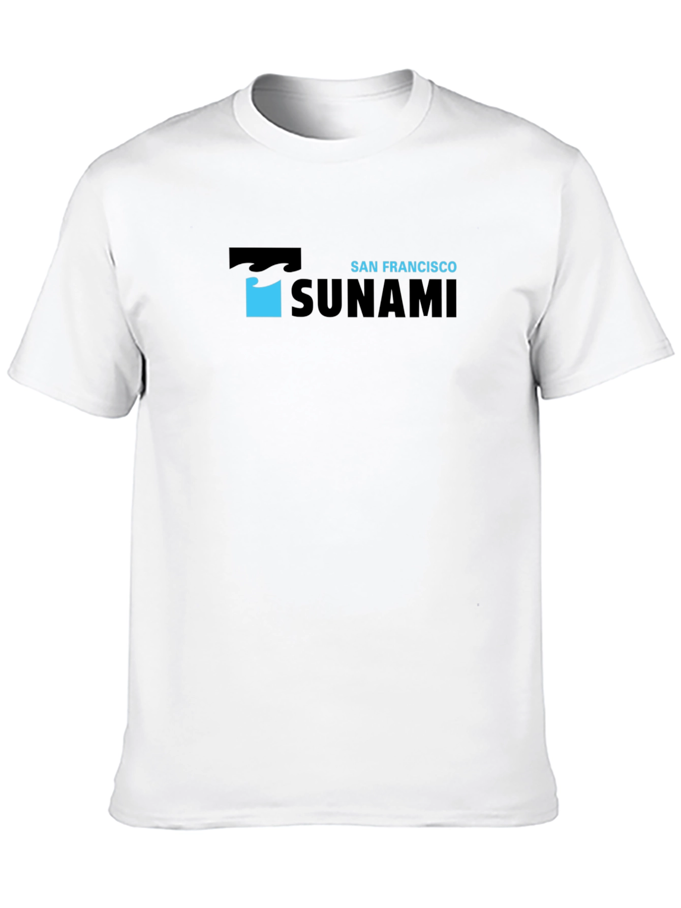 Black San Francisco Tsunami Graphic Print Black T-Shirt view 10