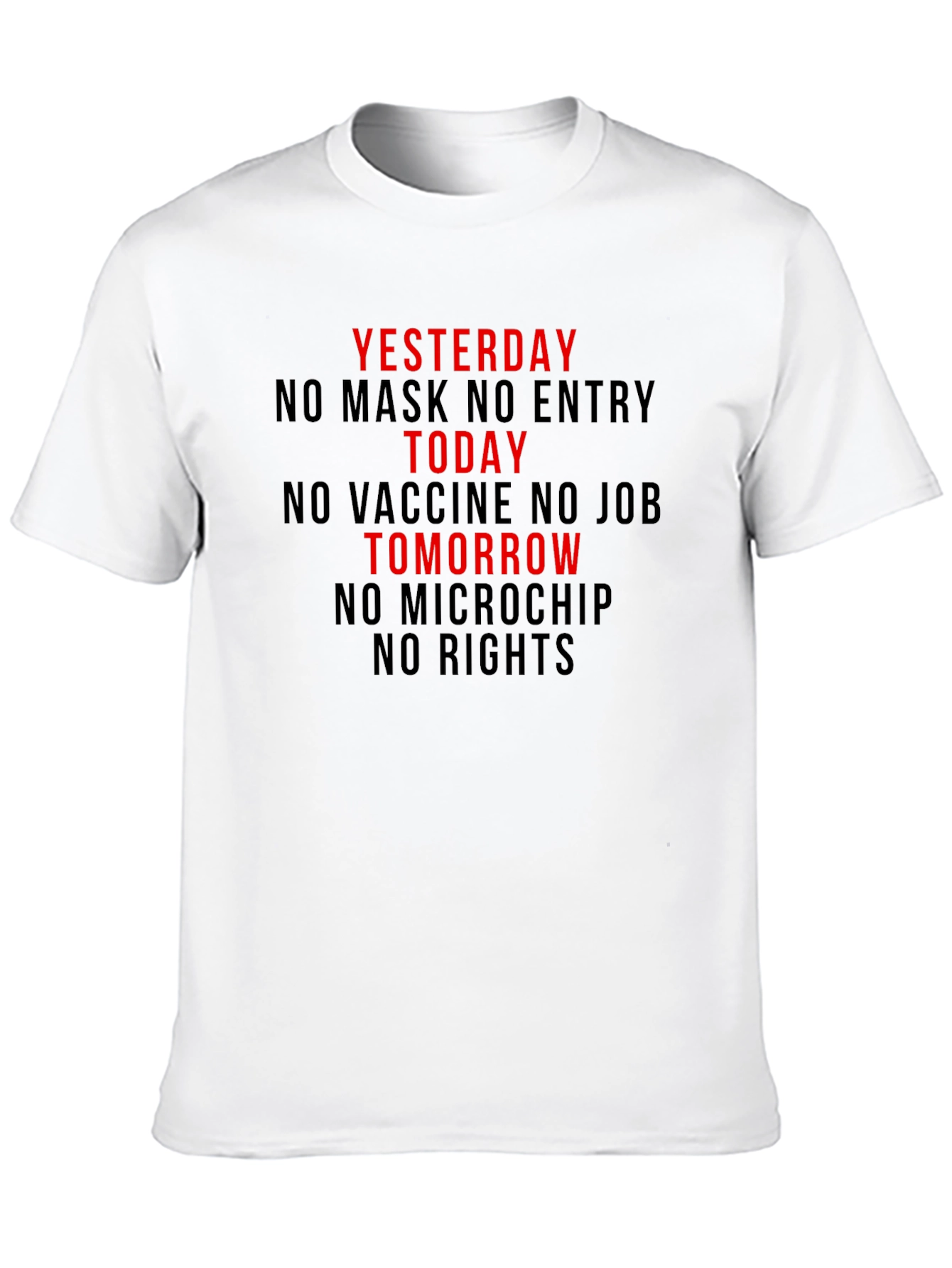 Black Controversial Slogan T-Shirt view 10