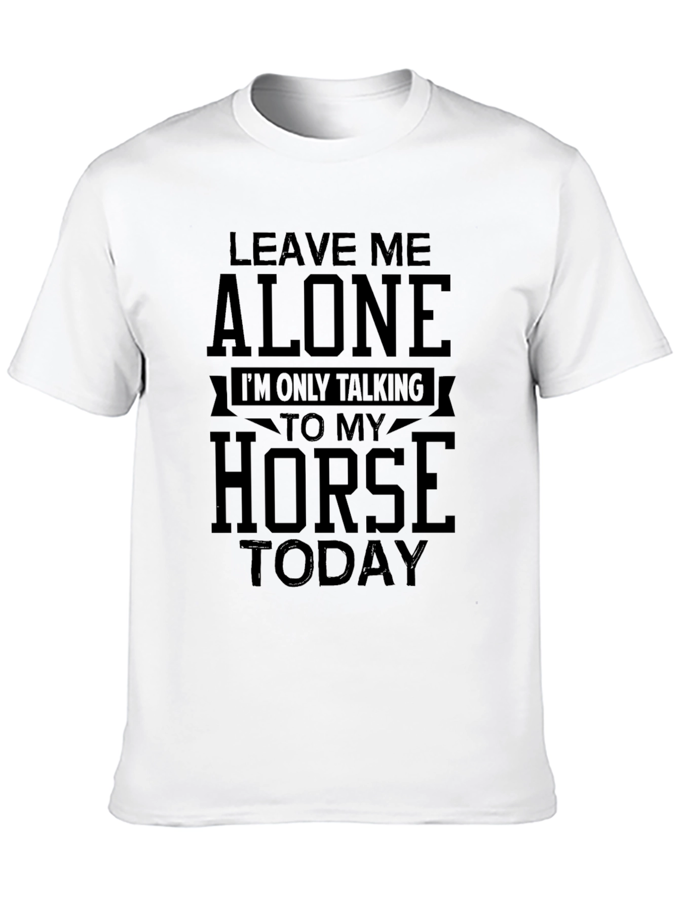 Black Horse Lover Graphic Tee - Leave Me Alone Today! view 10