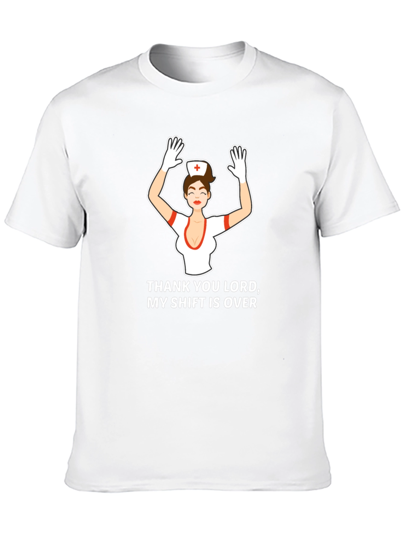 Black Nurse Shift Over Graphic T-Shirt view 10