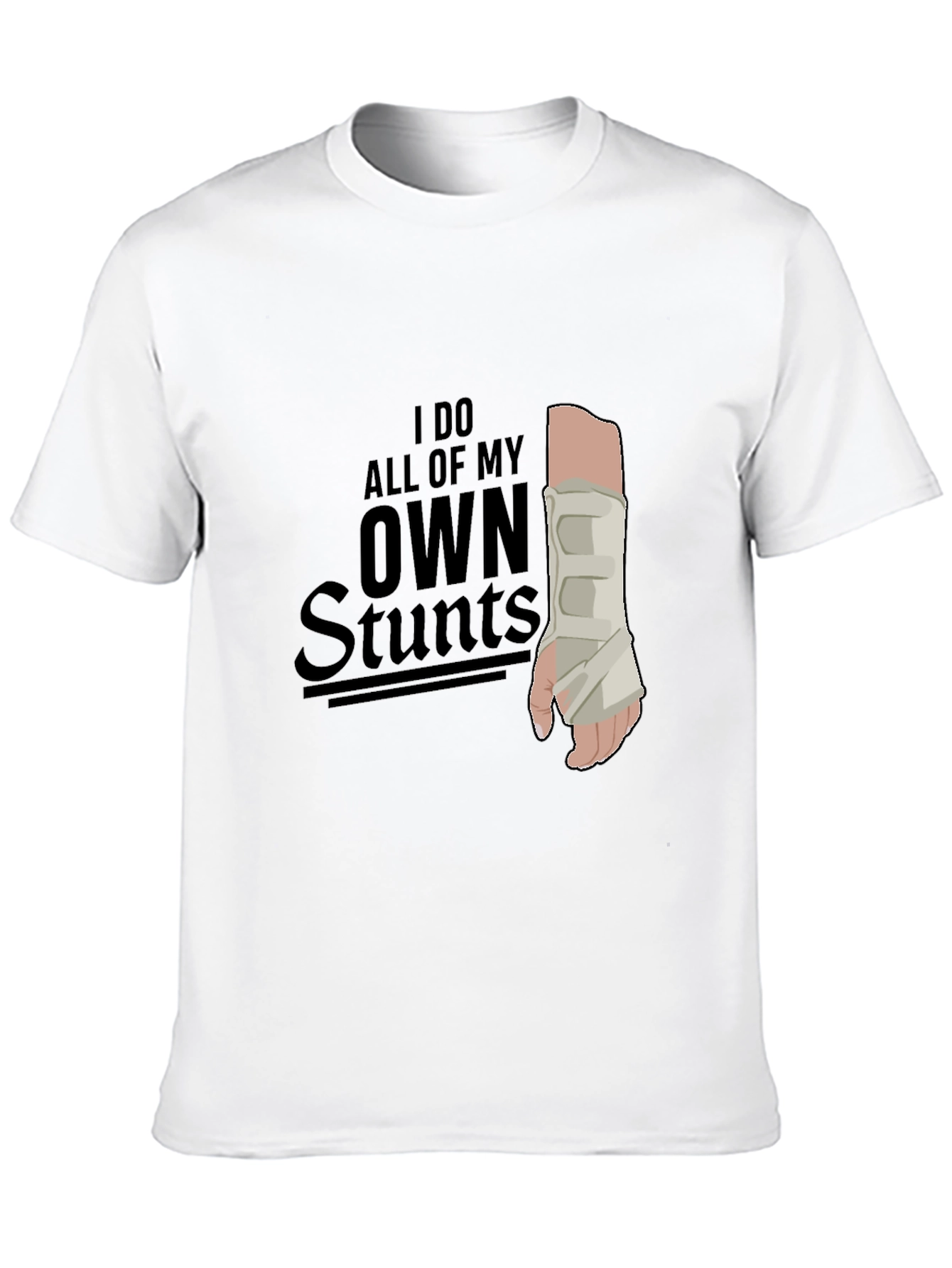 Black I Do All My Own Stunts Graphic Tee view 10