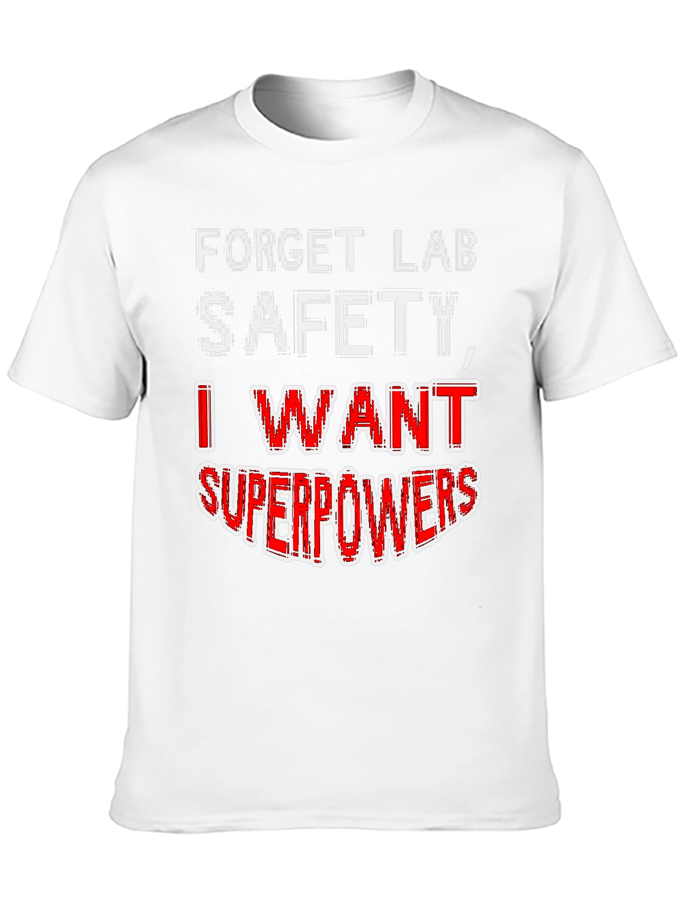 Black Forget Lab Safety Superpowers T-Shirt view 10