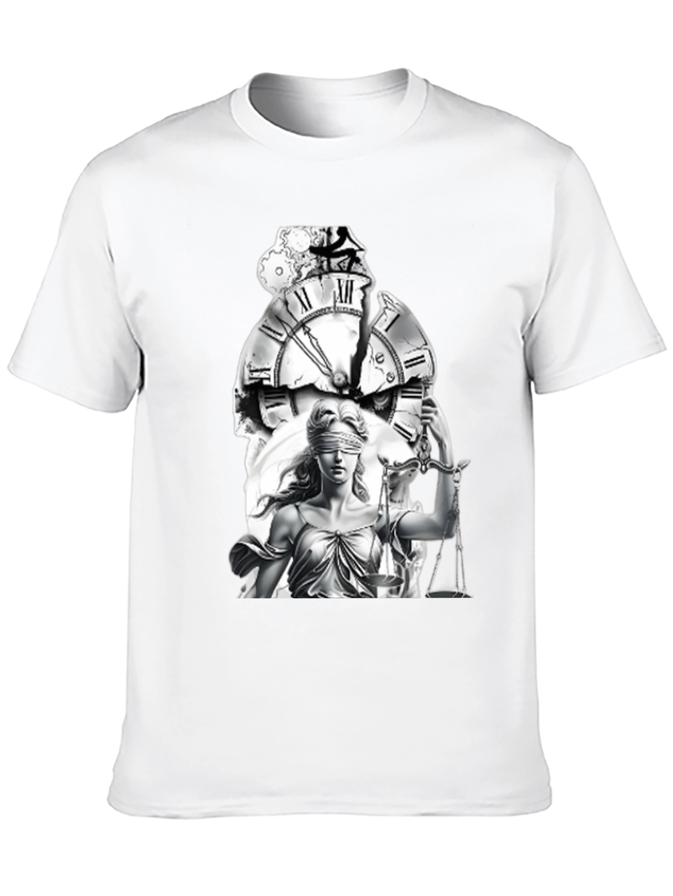 Black Justice & Time Graphic Tee - Unisex view 10