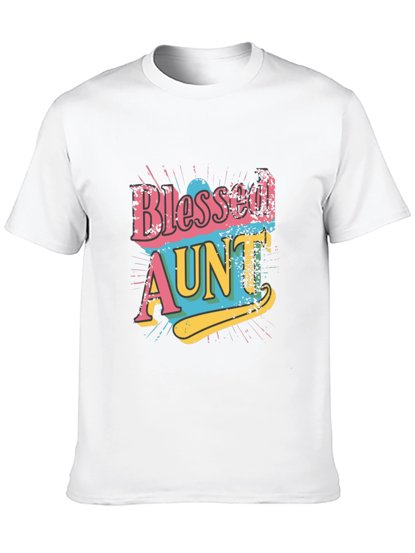 Black Blessed Aunt Graphic Tee - Trendy Family Apparel view 10