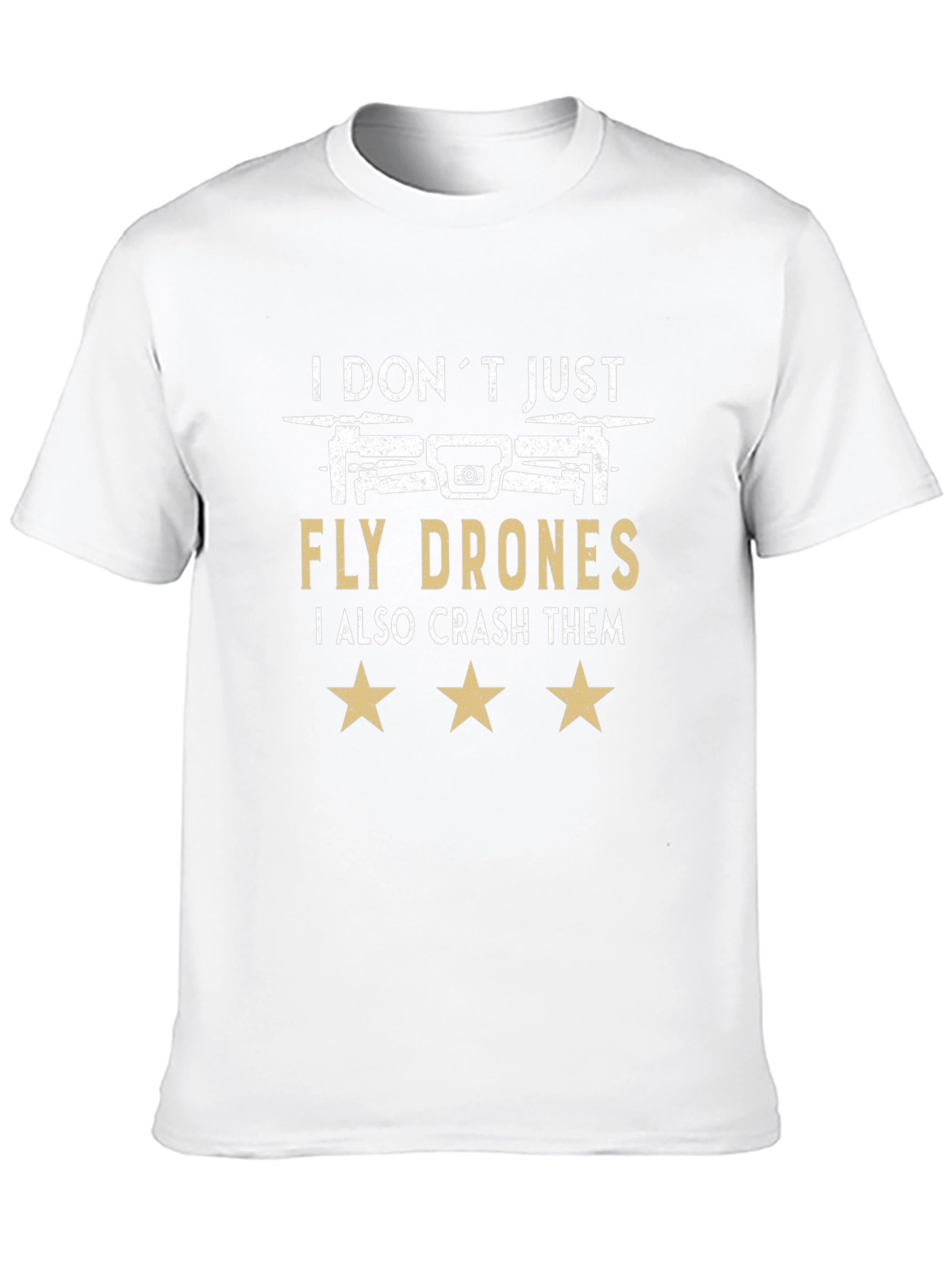 Black I Don't Just Fly Drones T-Shirt view 10