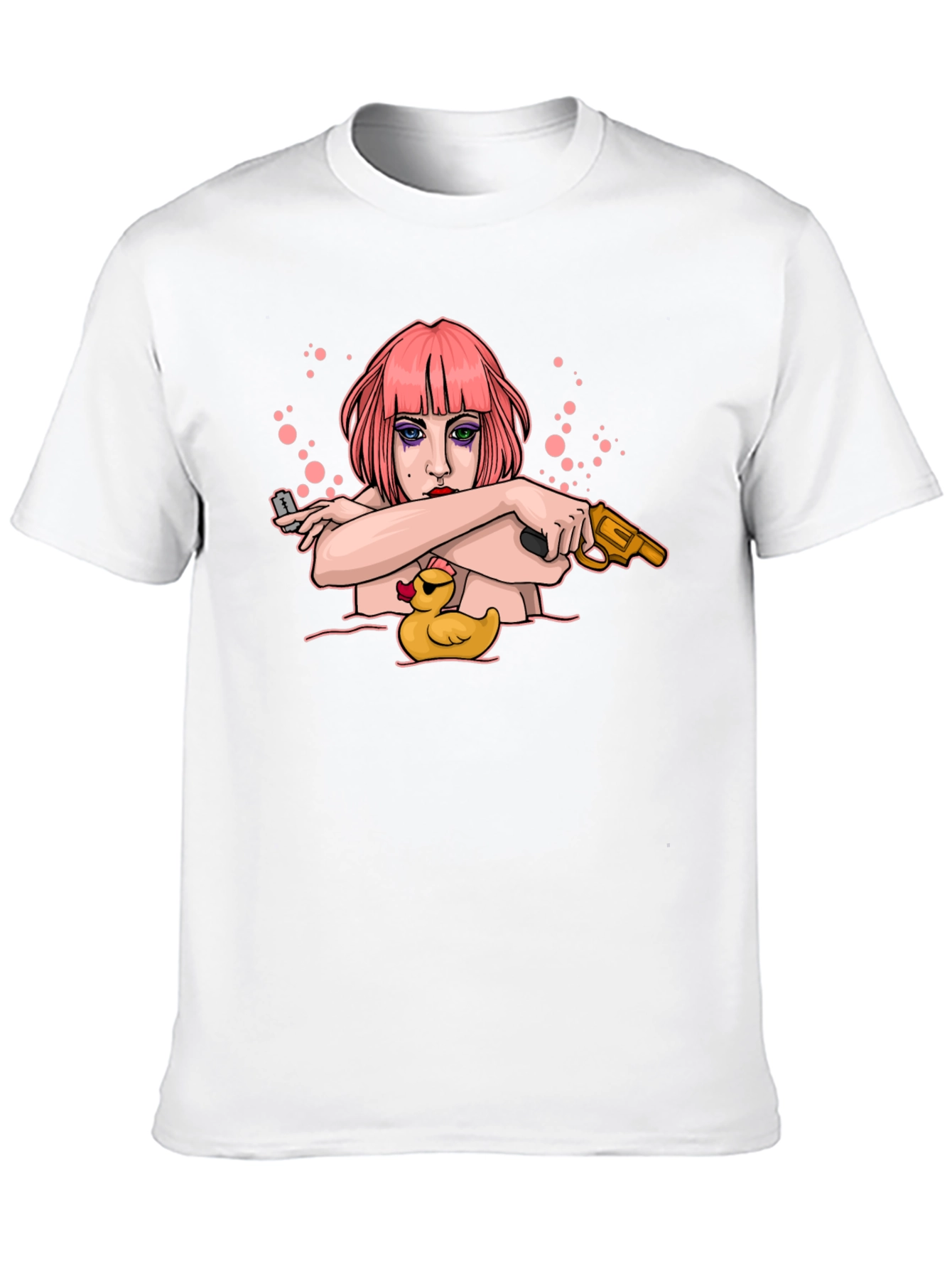 Edgy Cartoon Graphic T-Shirt - 10