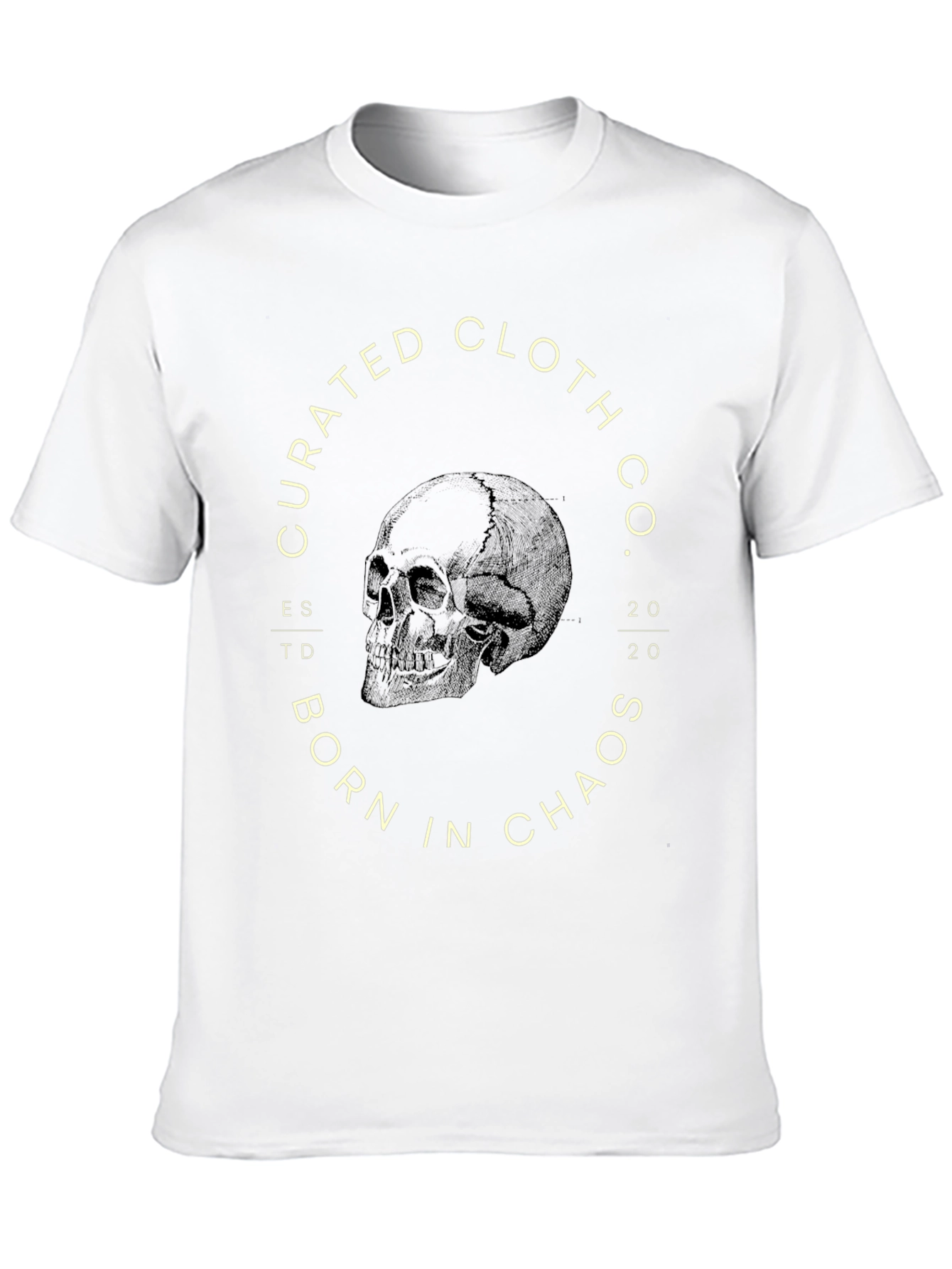 Black Curated Cloth Co. Skull Graphic Tee view 10