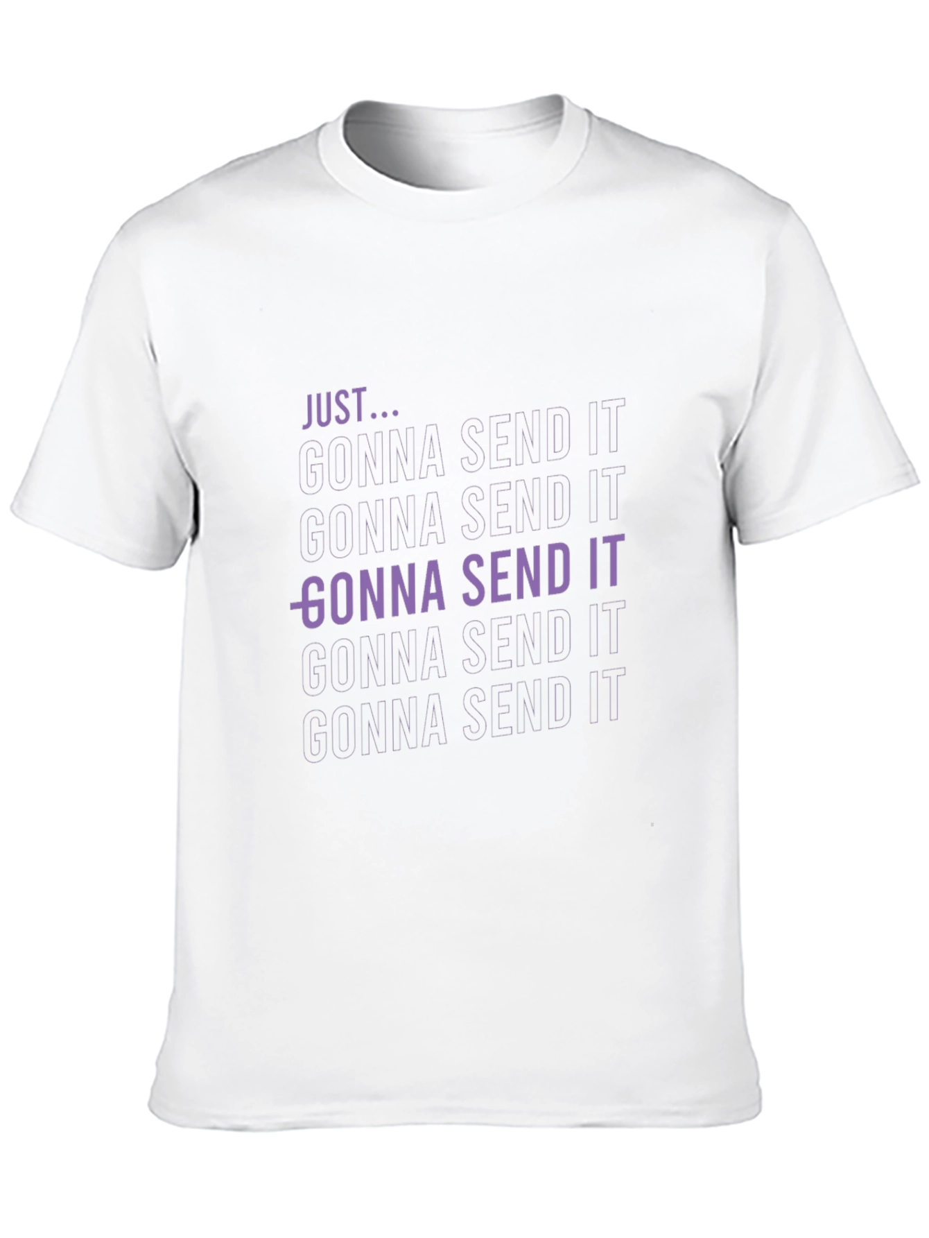 Black Just Gonna Send It Black Graphic Tee view 10