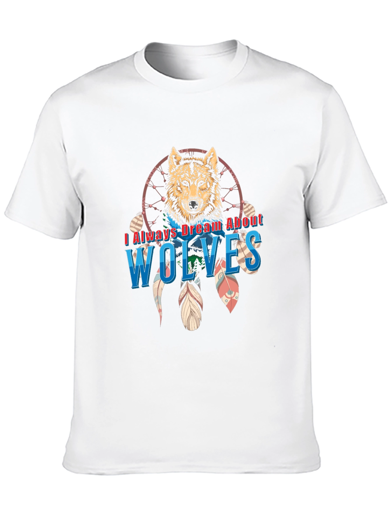 Black Wolf Dreamcatcher Graphic Tee - Unisex view 10