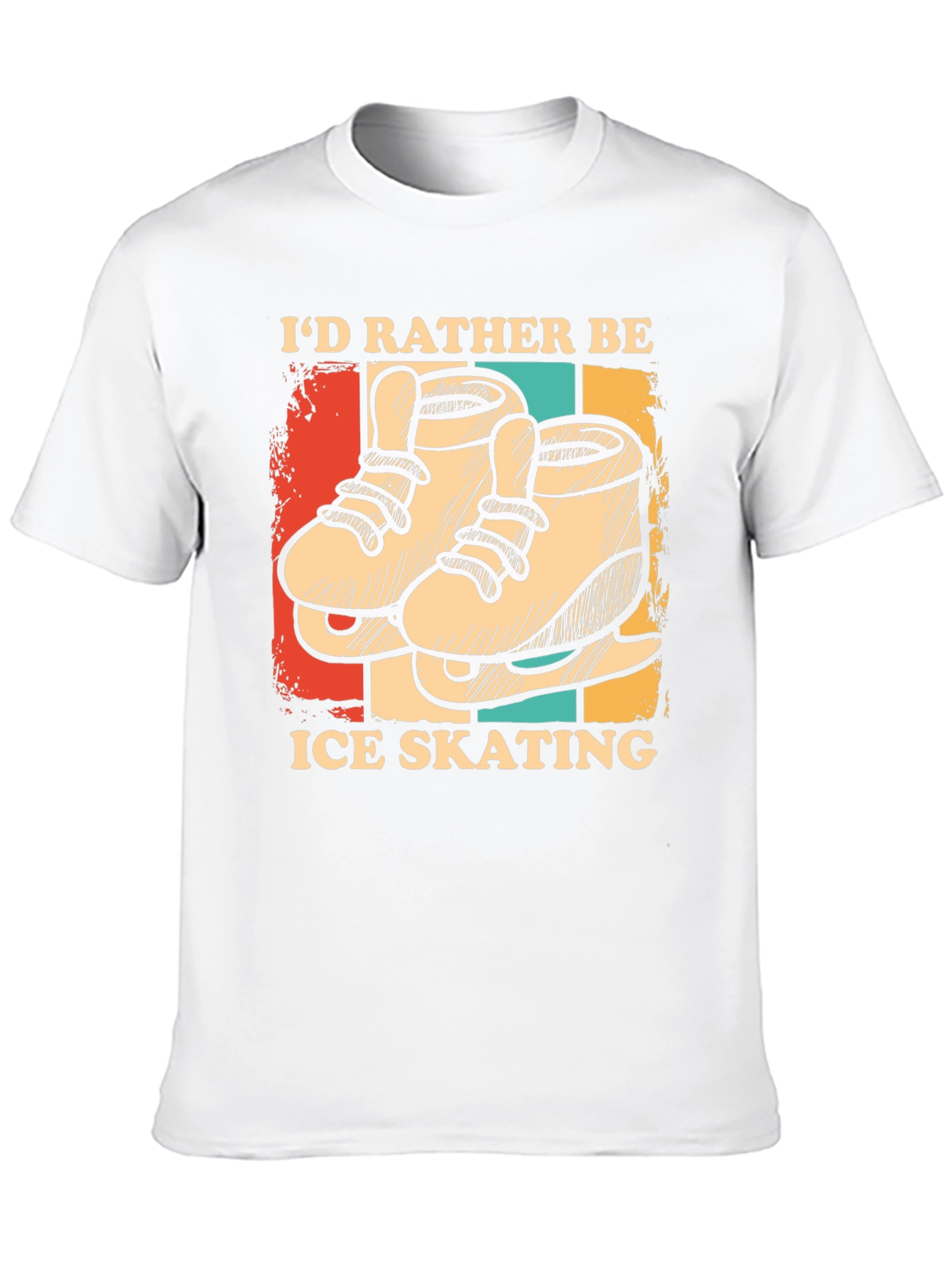 Black Ice Skating Graphic T-Shirt view 10