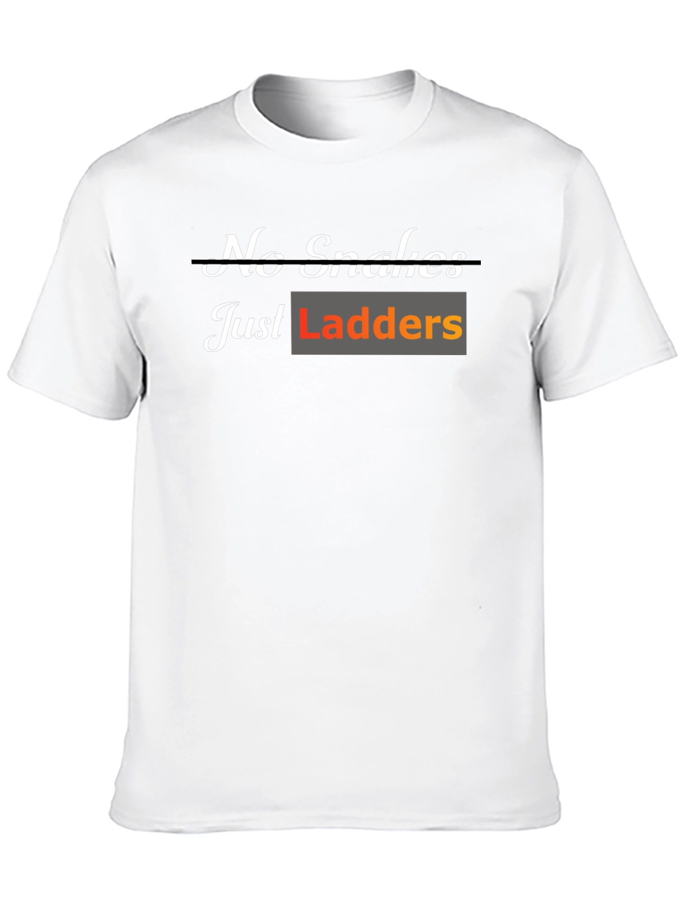 Black No Snakes Just Ladders T-Shirt view 10